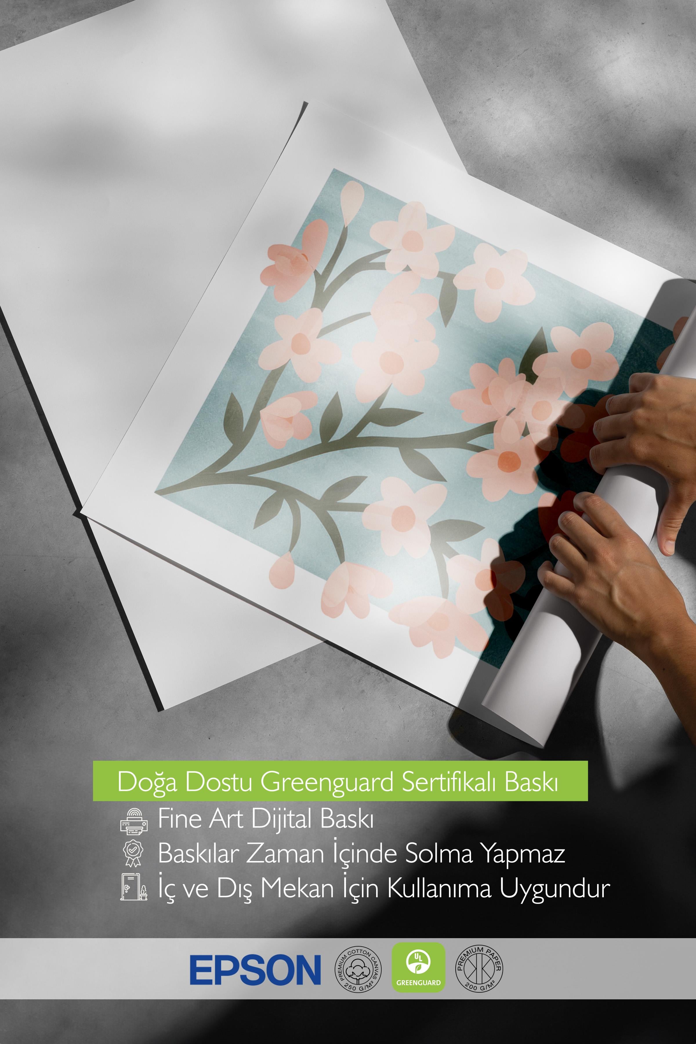 Abstract Cherry Blossom Poster, Dikey Duvar Tablosu Comfort Serisi NO:108524