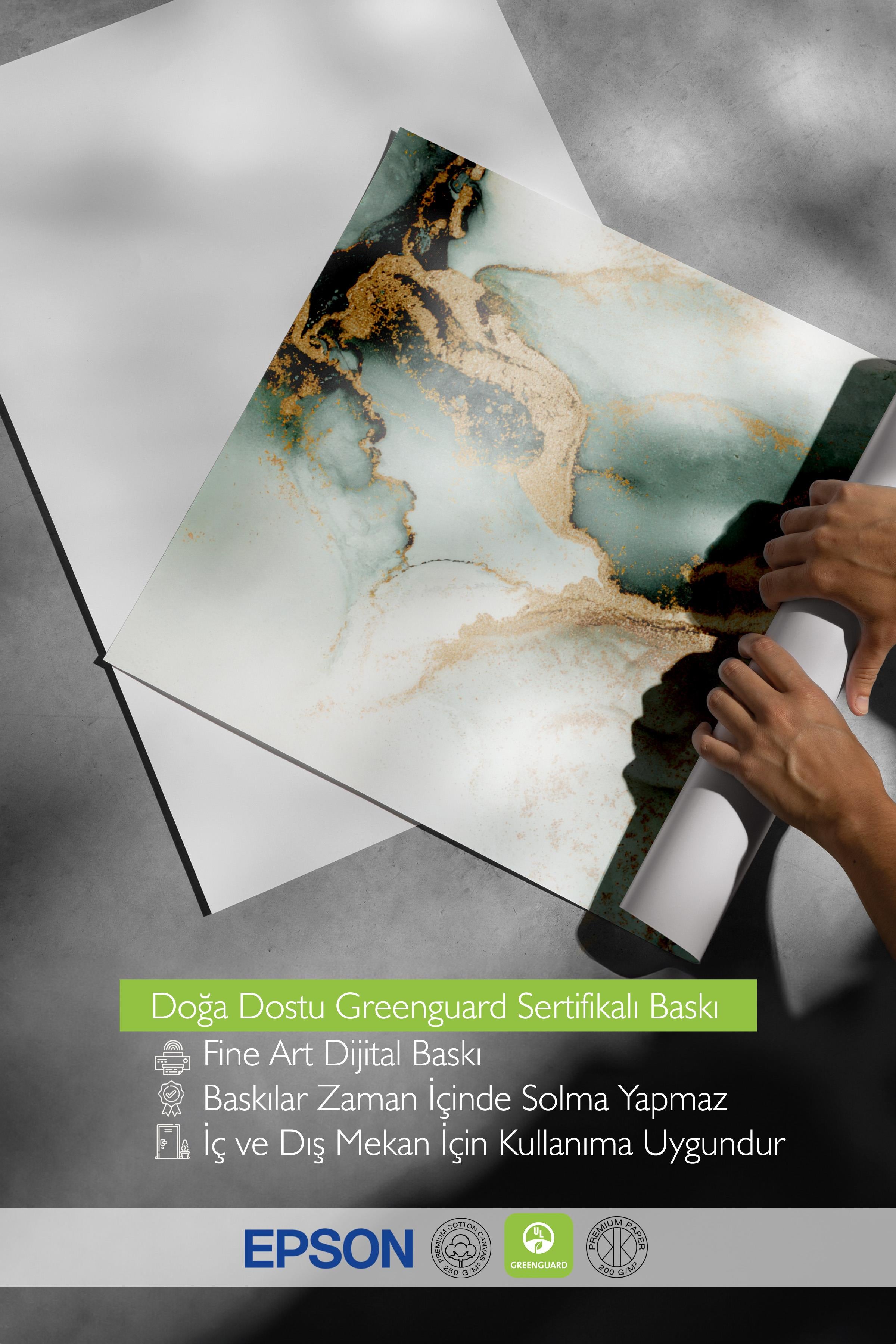 Abstract Green Marble No2 Poster, Dikey Duvar Tablosu Comfort Serisi NO:108453