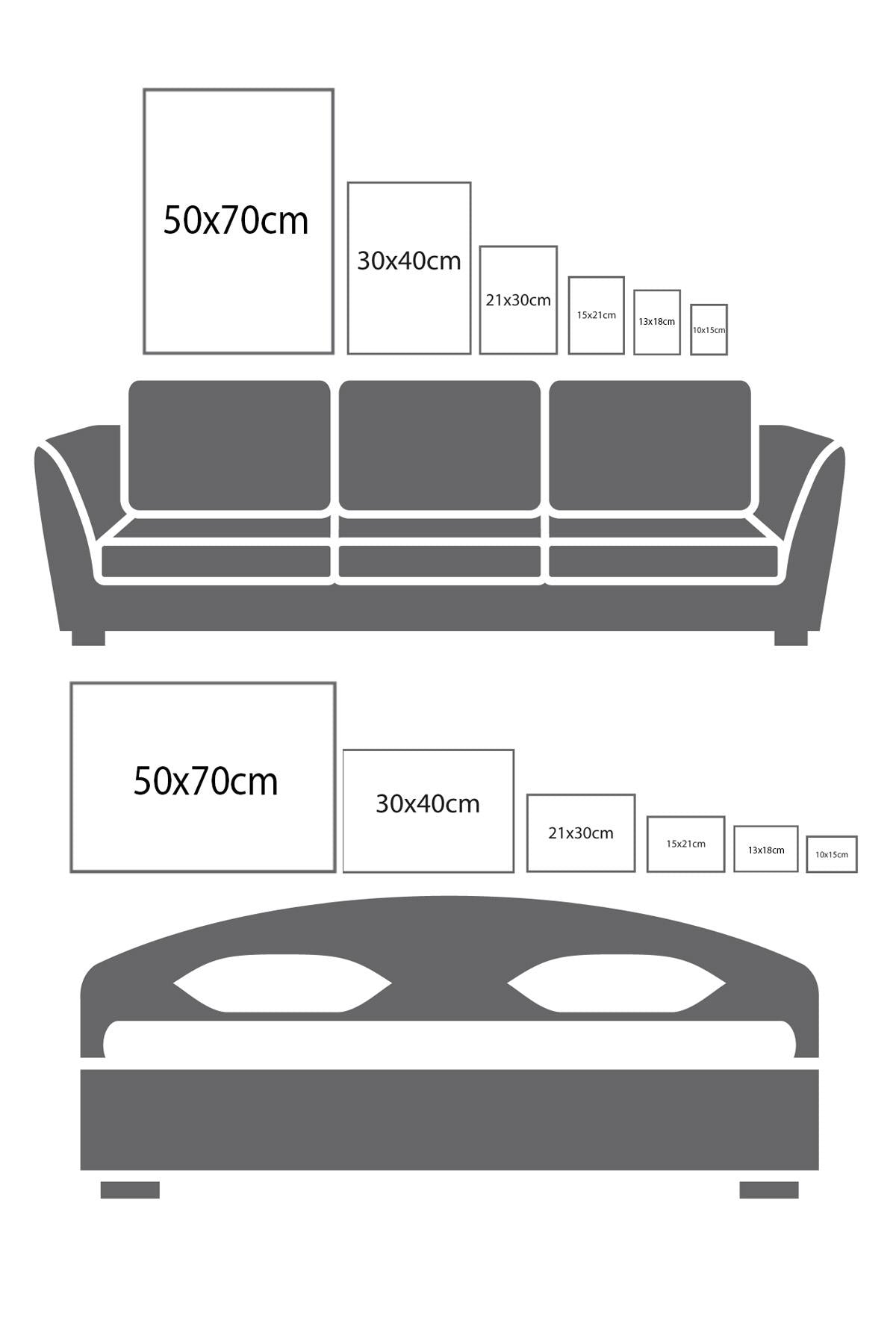 Ahşap Çerçeveli Tablo, Poster ve Çerçeve Seti, Bauhaus Circles Comfort Serisi NO:108613