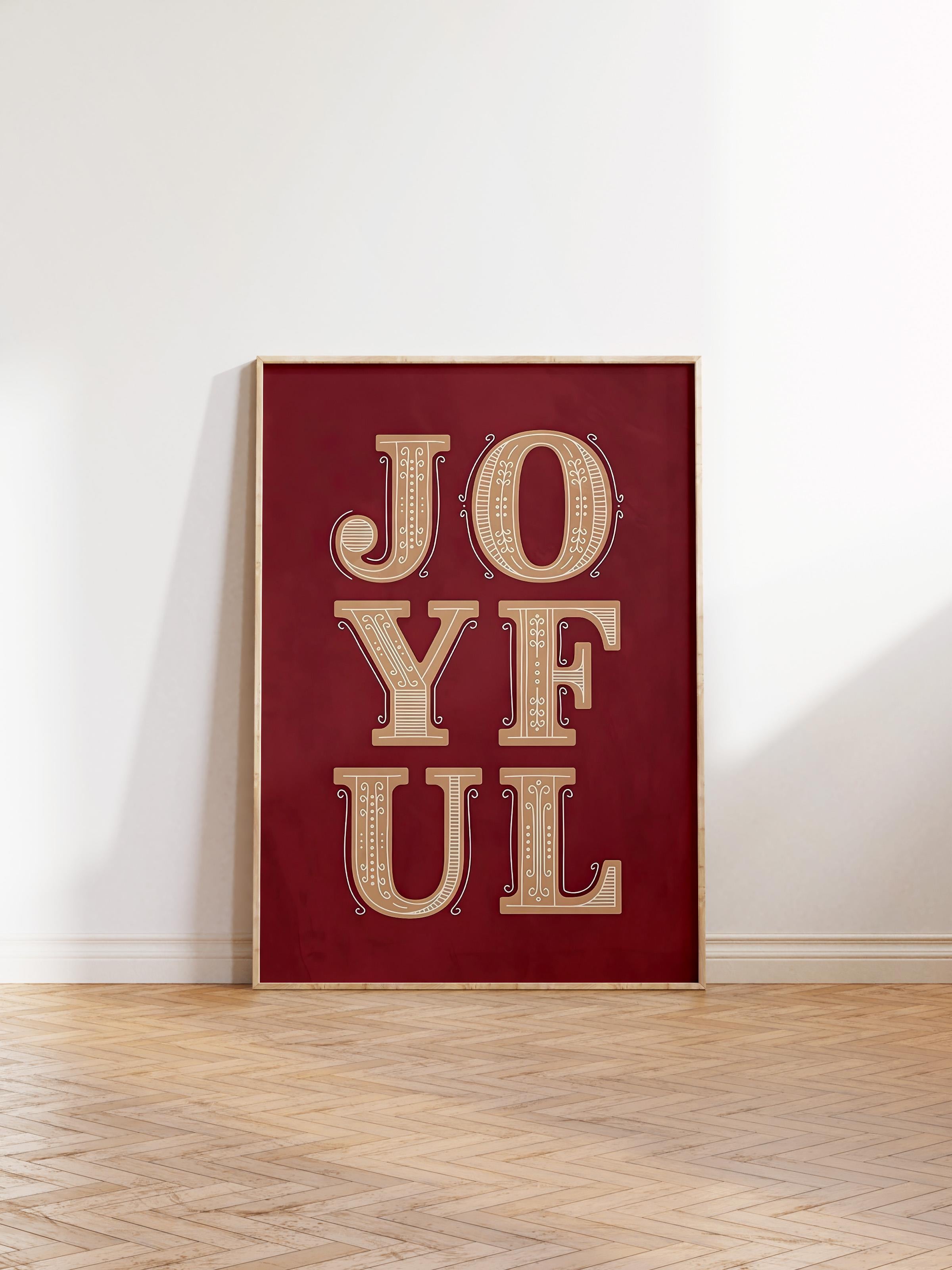 Ahşap Çerçeveli Tablo, Çerçeveli Yılbaşı Poster, Yılbaşı Dekoru,Joyful Comfort Serisi NO:108645