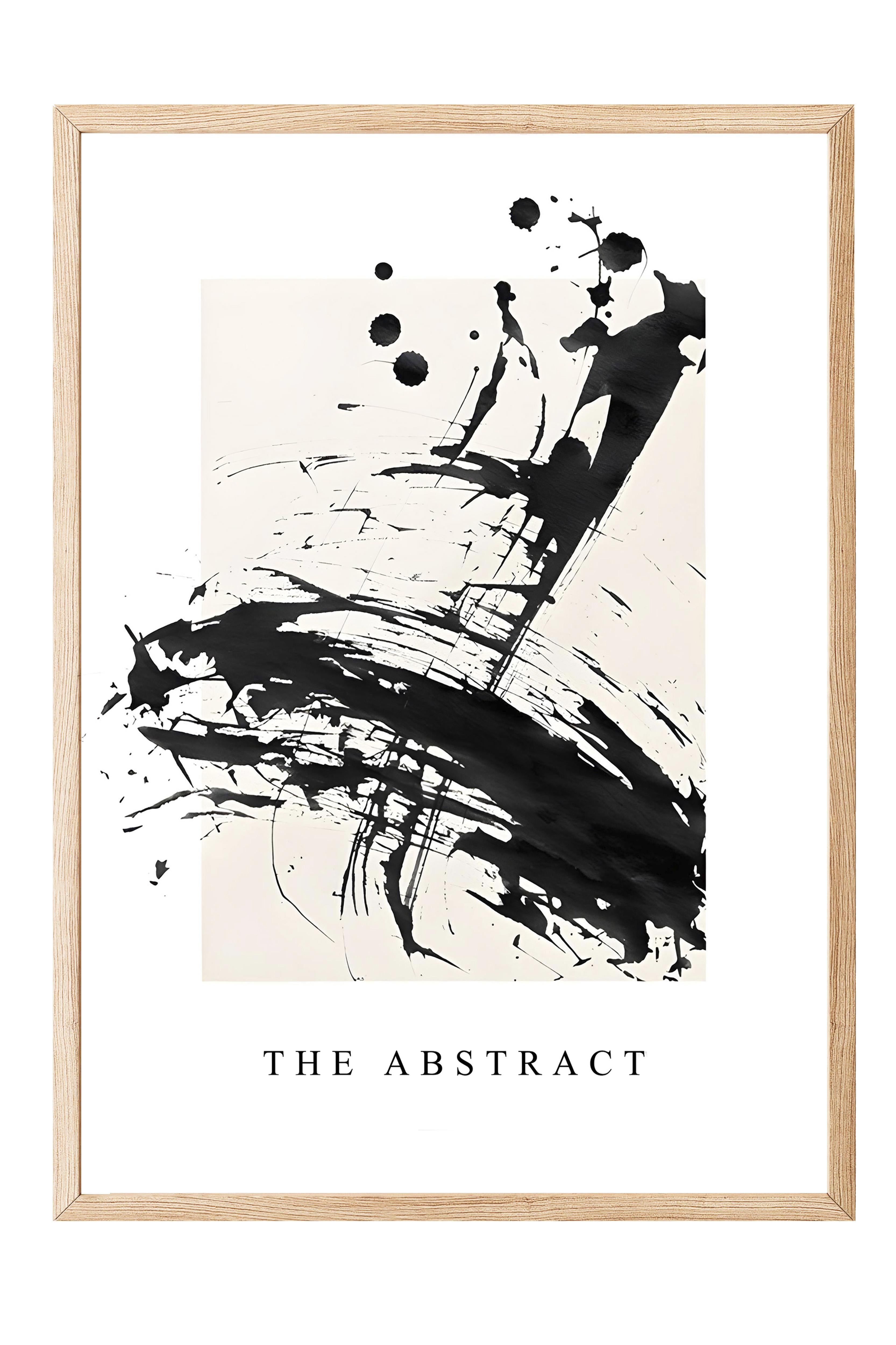 Ahşap Çerçeveli Tablo, Poster ve Çerçeve Seti, The Abstract Comfort Serisi NO:108572