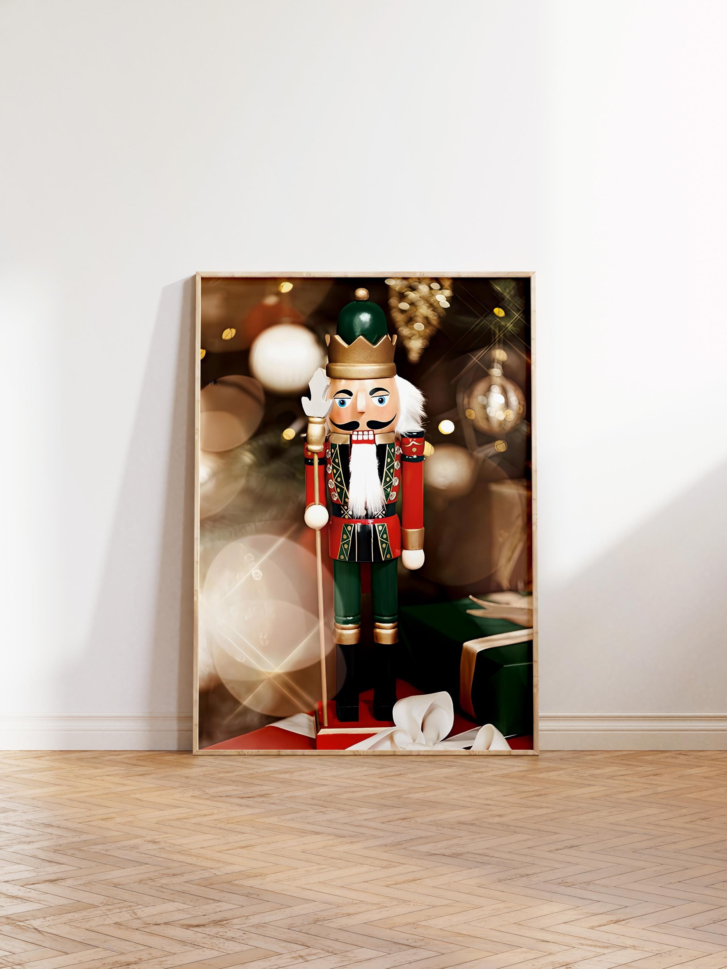 Ahşap Çerçeveli Tablo, Yılbaşı Poster, Yılbaşı Dekoru,The Nutcracker Comfort Serisi NO:108647