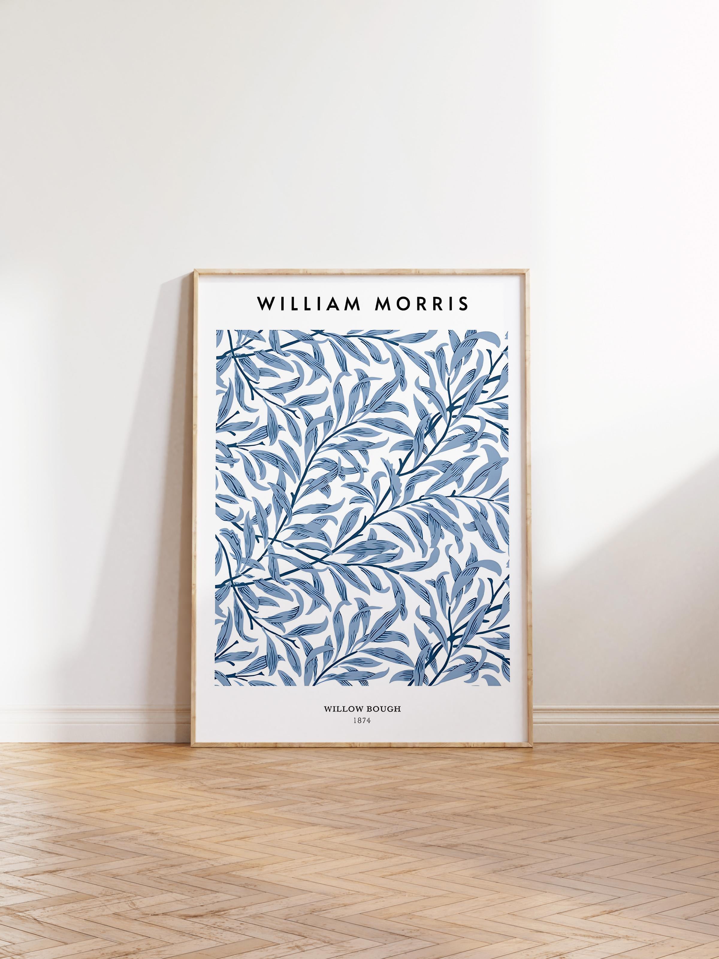 Ahşap Çerçeveli Tablo, Poster ve Çerçeve Seti, William Morris - Willow Bough Comfort Serisi NO:108575