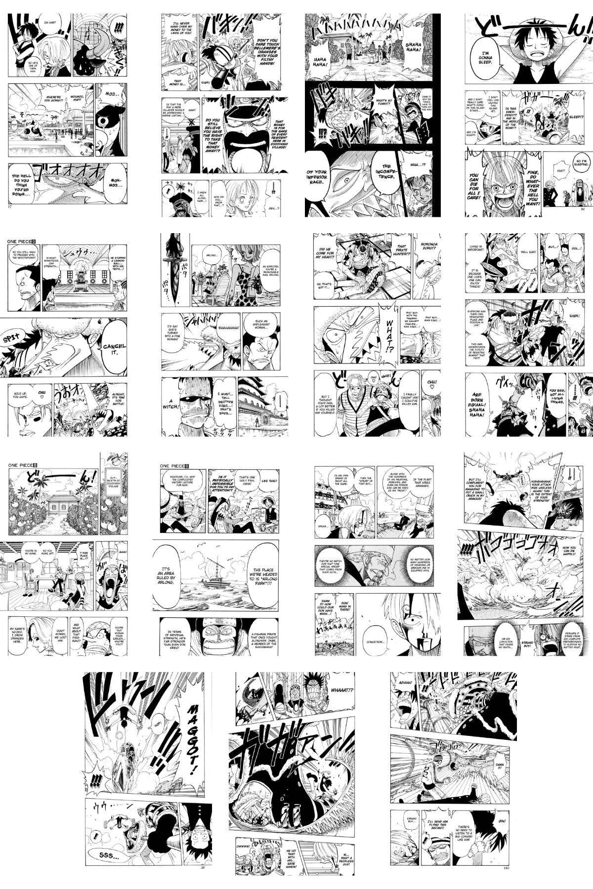 Anime Poster Seti, Arkası Yapışkanlı One Piece Poster, Manga Poster Kolaj Seti 60 Adet, Anime Poster