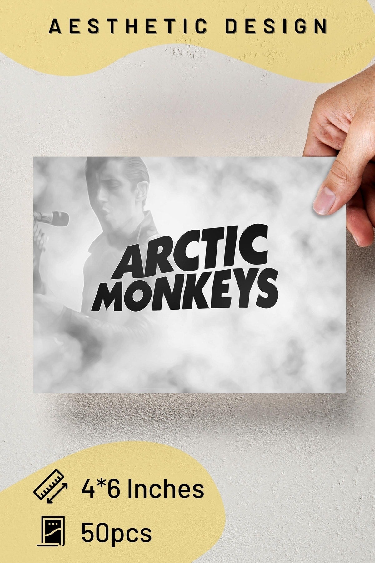 Arctic Monkeys Poster Kolaj Seti - Duvar Dekoru, - Sticker Bant Hediyeli - 50 Adet - 10*15 Cm