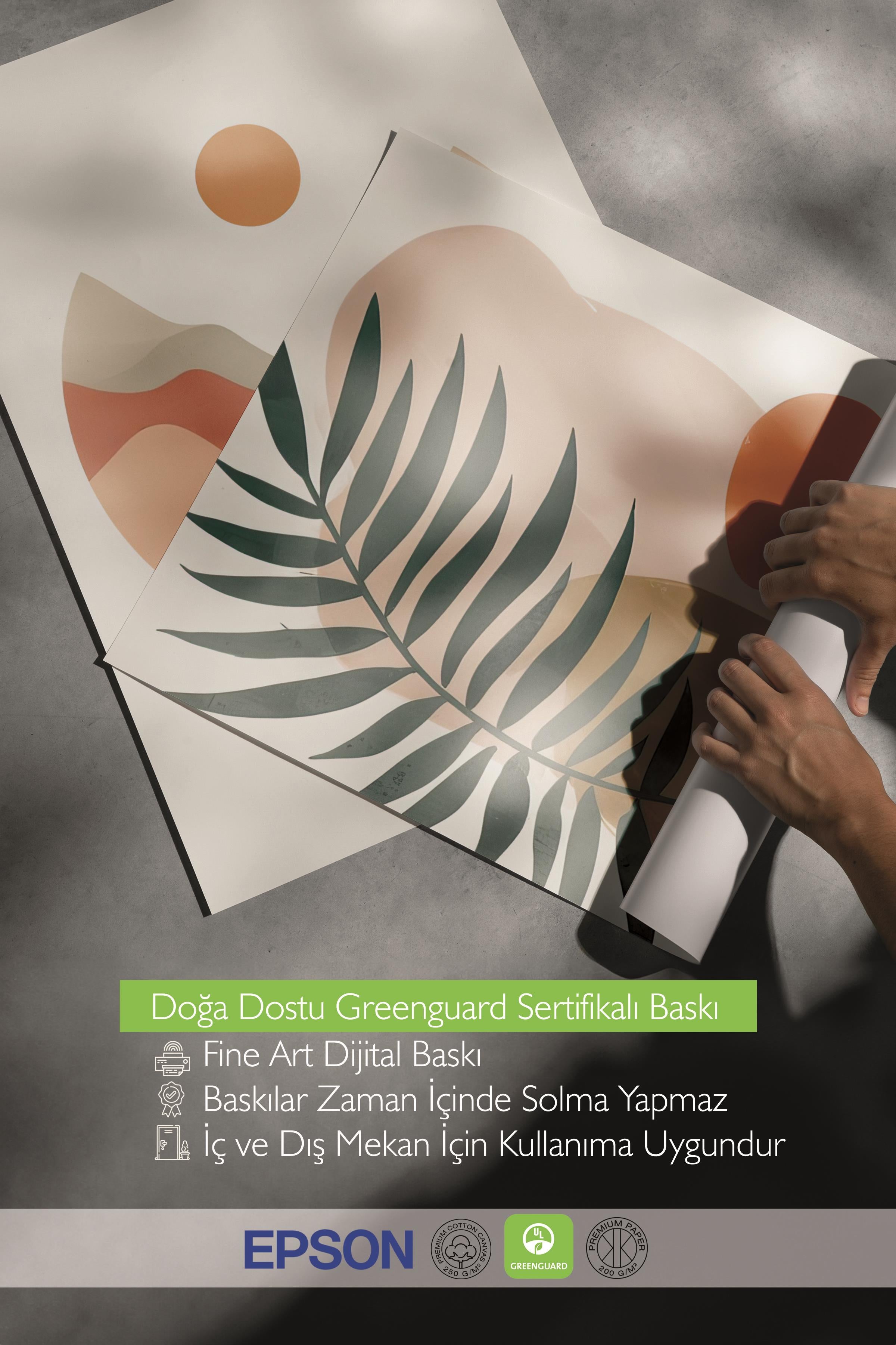 Beyaz Çerçeveli Tablo Seti, Boho Soft Temalı Duvar Tablosu, 3 Adet Poster Seti, No:300699