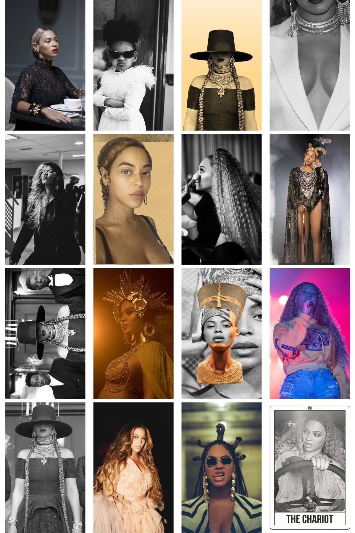 Beyonce Poster Seti, Beyonce Kolaj Seti, 10x15cm - 40 Adet Poster, Kutulu Set