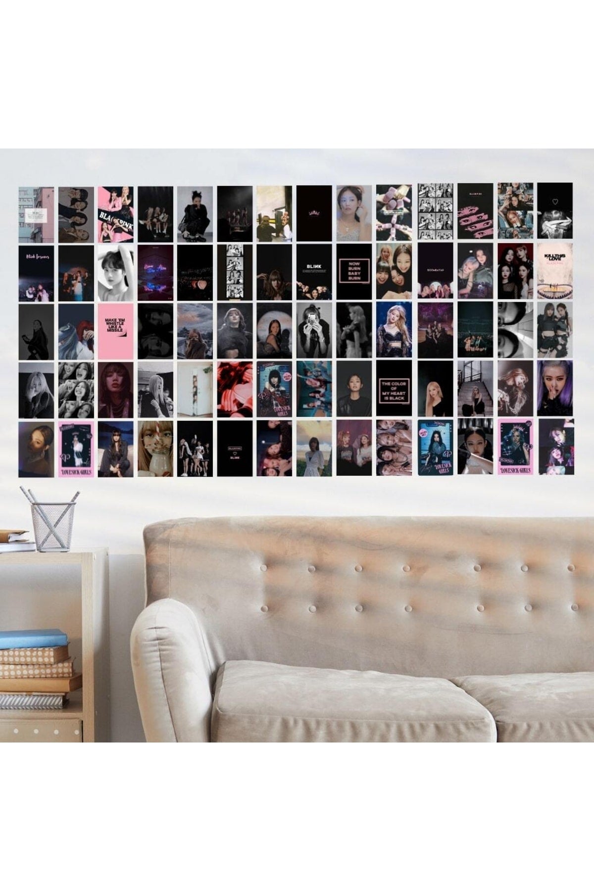 Blackpink Poster Seti - Arkası Yapışkanlı - Kpop Kolaj Seti- 70 Adet - 10cm*15cm - Kutulu Set