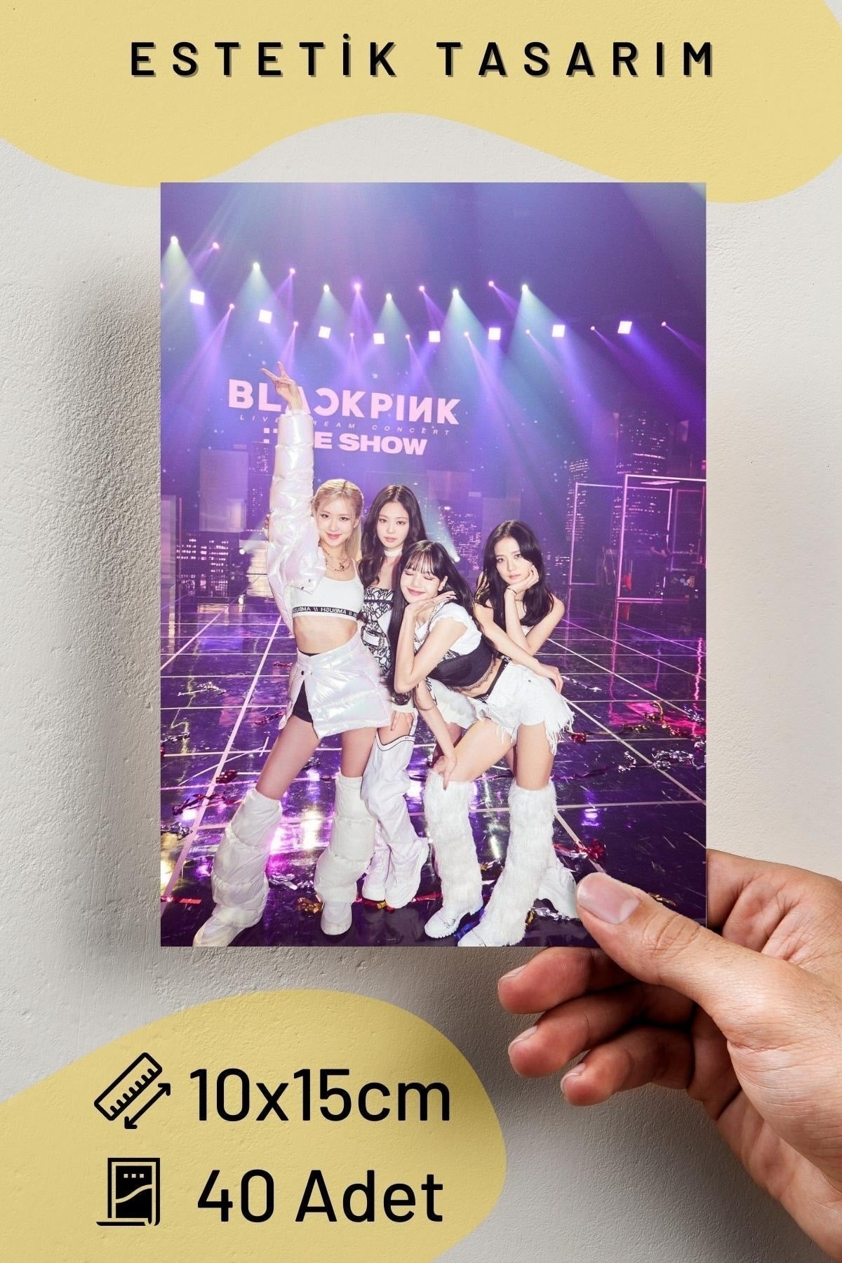 Blackpink Poster Seti - Blackpink Kolaj Seti - 40 Adet - 10cm*15cm - Arkası Yapışkanlı - Kutulu Set