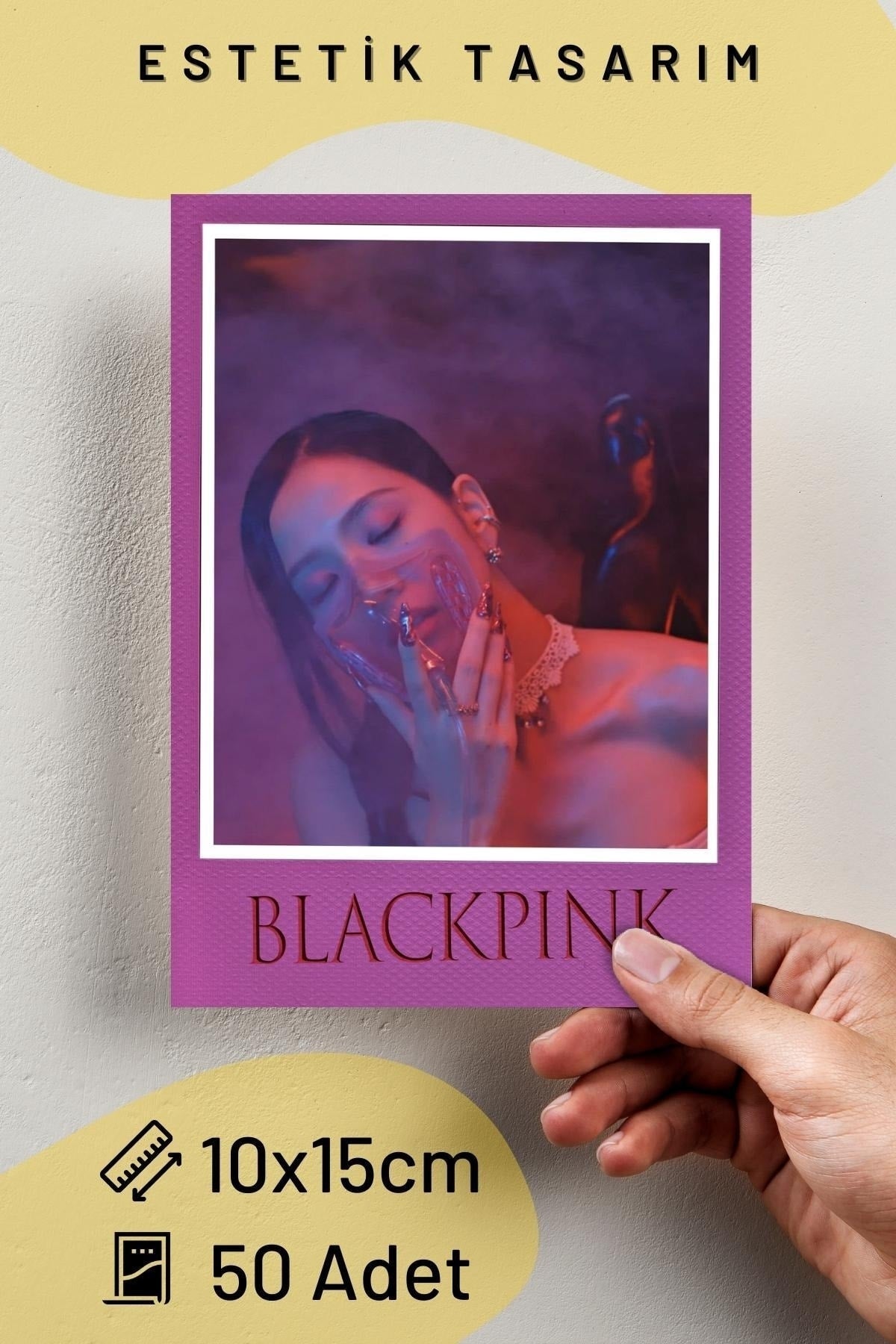 Blackpink Poster Seti - Born Pink- Yeni Albüm - Duvar Posteri - Yapışkanlı - Duvar Dekoru - 50 Adet