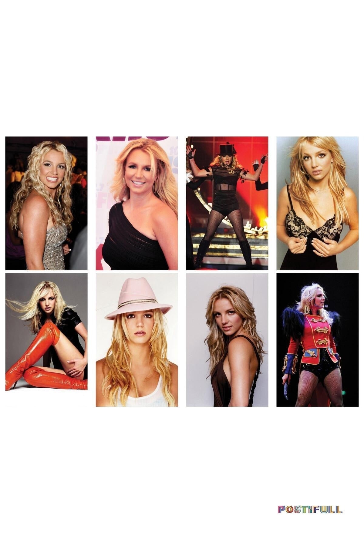 Britney Spears Kolaj Seti, Poster Seti, Duvar Posteri Seti Bant Hediyeli - 40 Adet 10*15cm