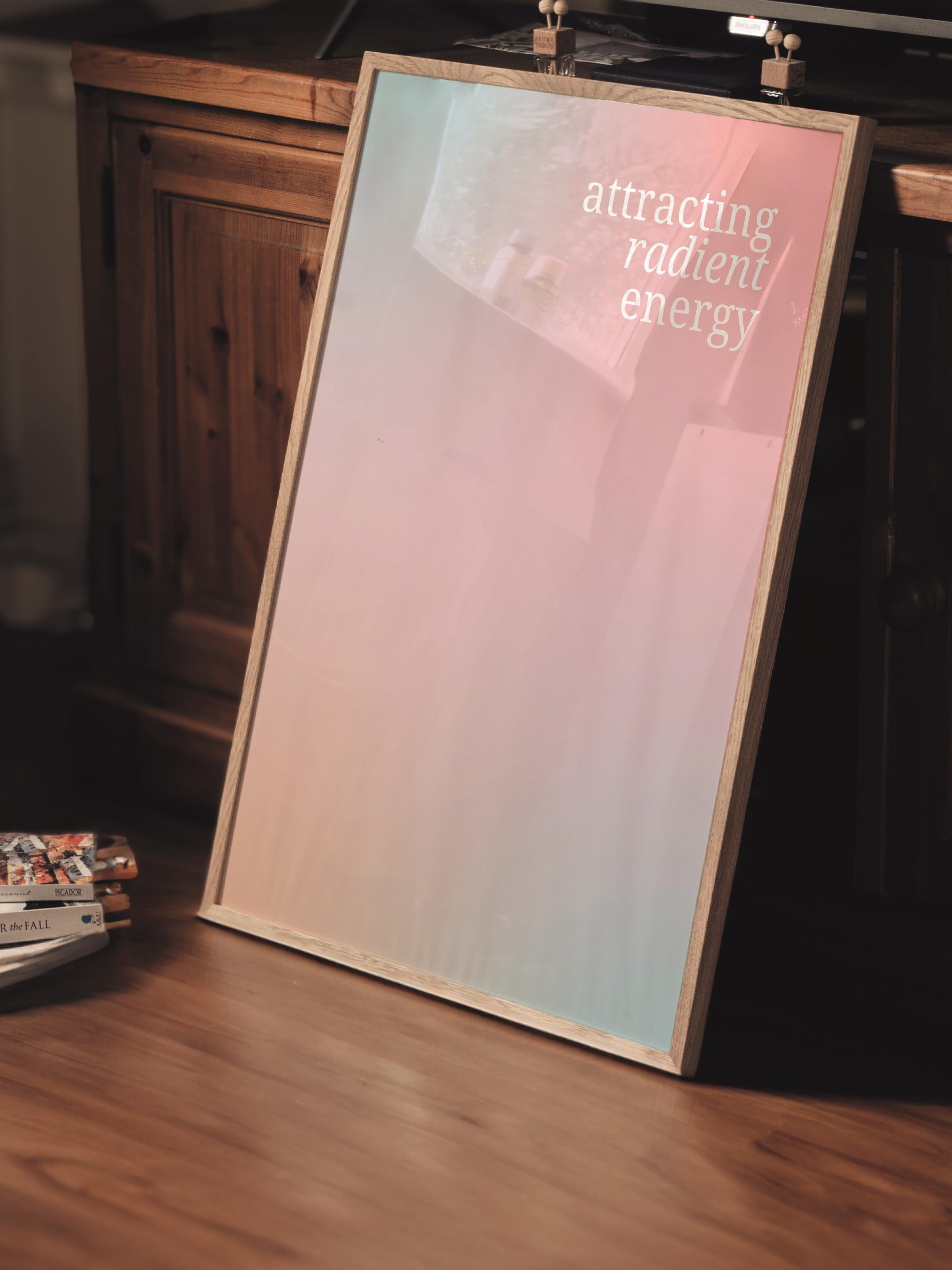 Çerçevesiz Poster, Aura Serisi NO:139 - Attracting Radient Energy, Melek Numaraları, Renkli Poster