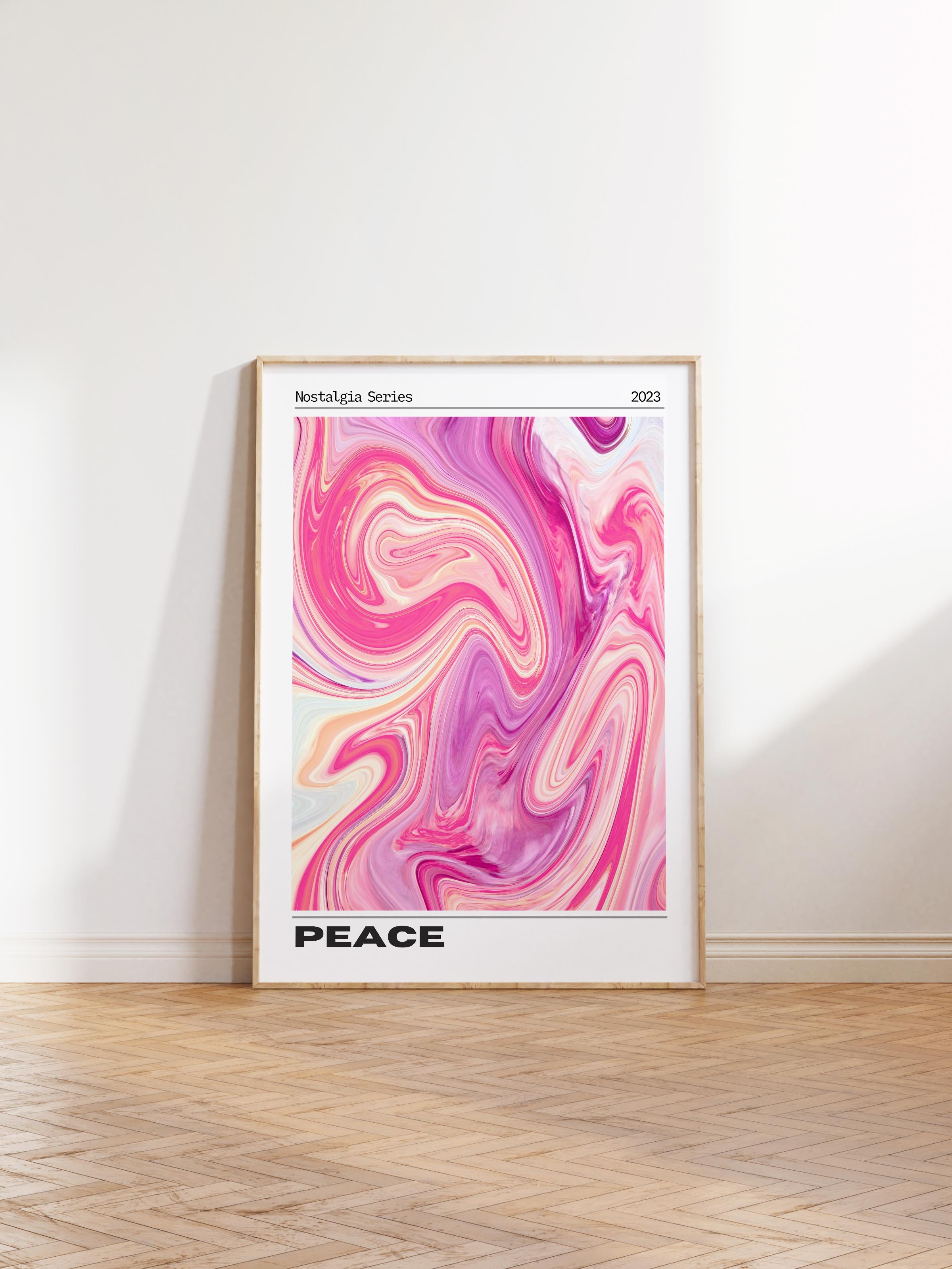 Çerçevesiz Poster, Aura Serisi NO:163 - Peace Karışık, Melek Numaraları, Renkli Poster