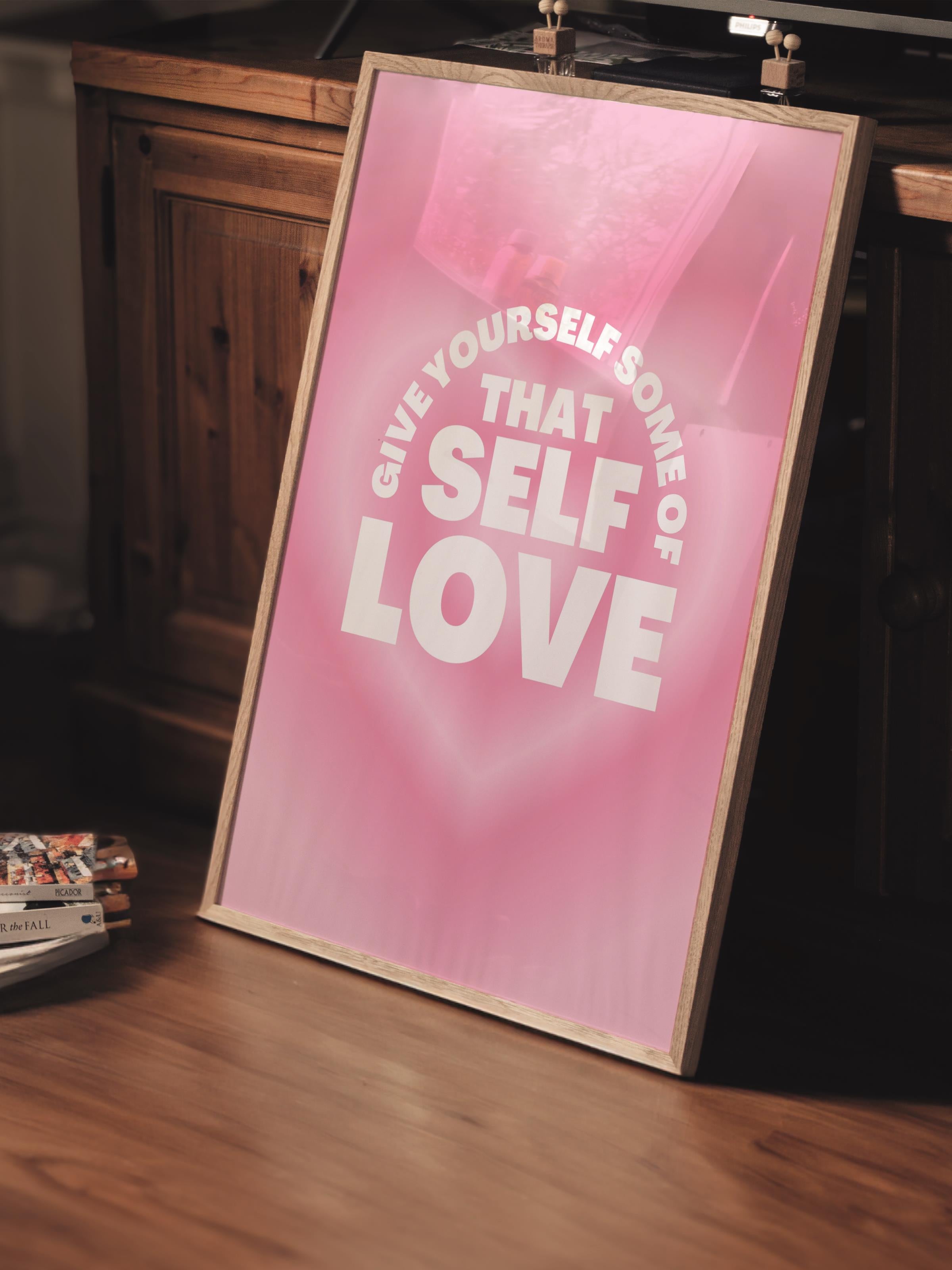 Çerçevesiz Poster, Aura Serisi NO:165 - That Self Love, Melek Numaraları, Renkli Poster