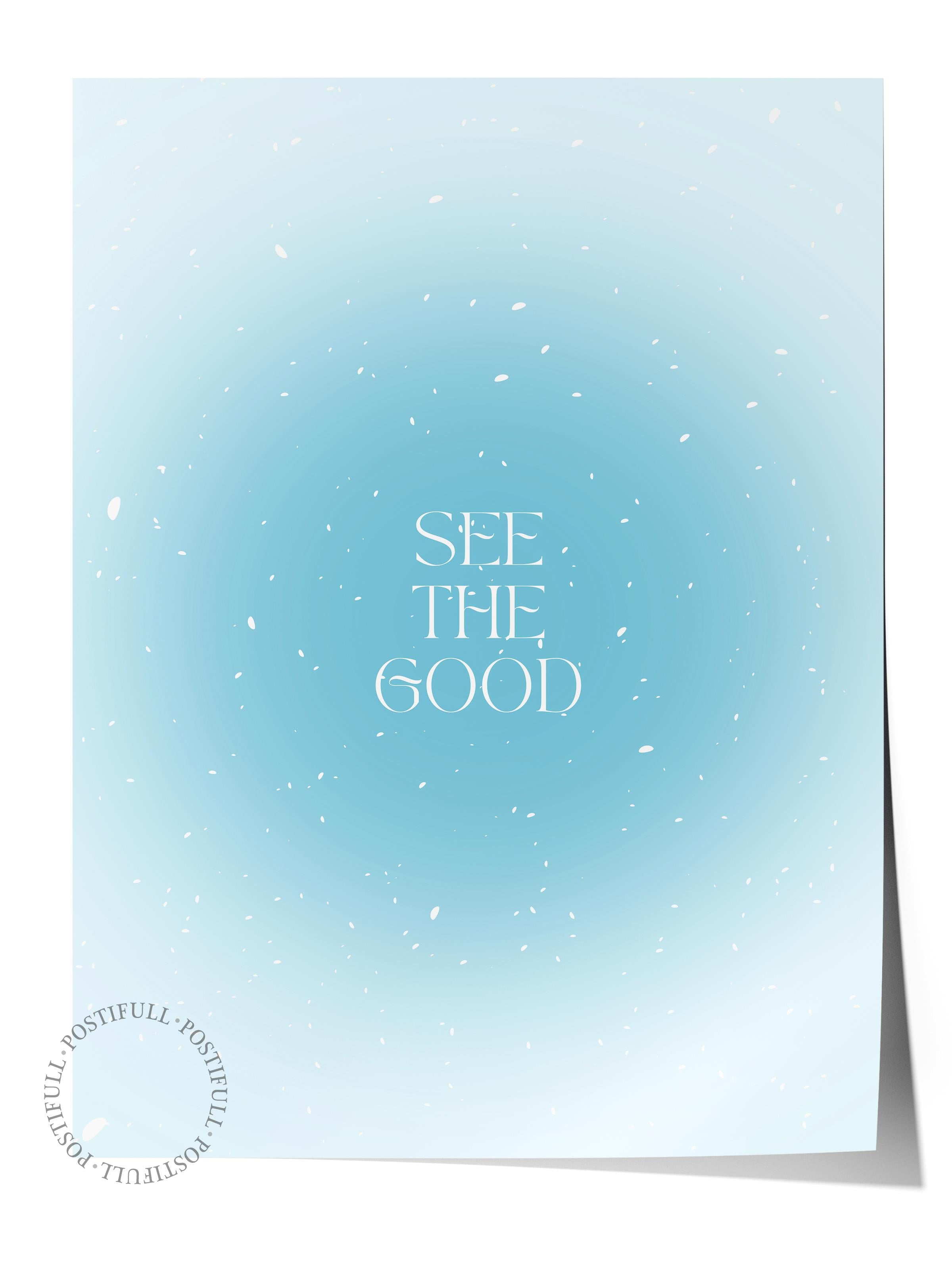 Çerçevesiz Poster, Aura Serisi NO:204 - She The Good, Melek Numaraları, Renkli Poster