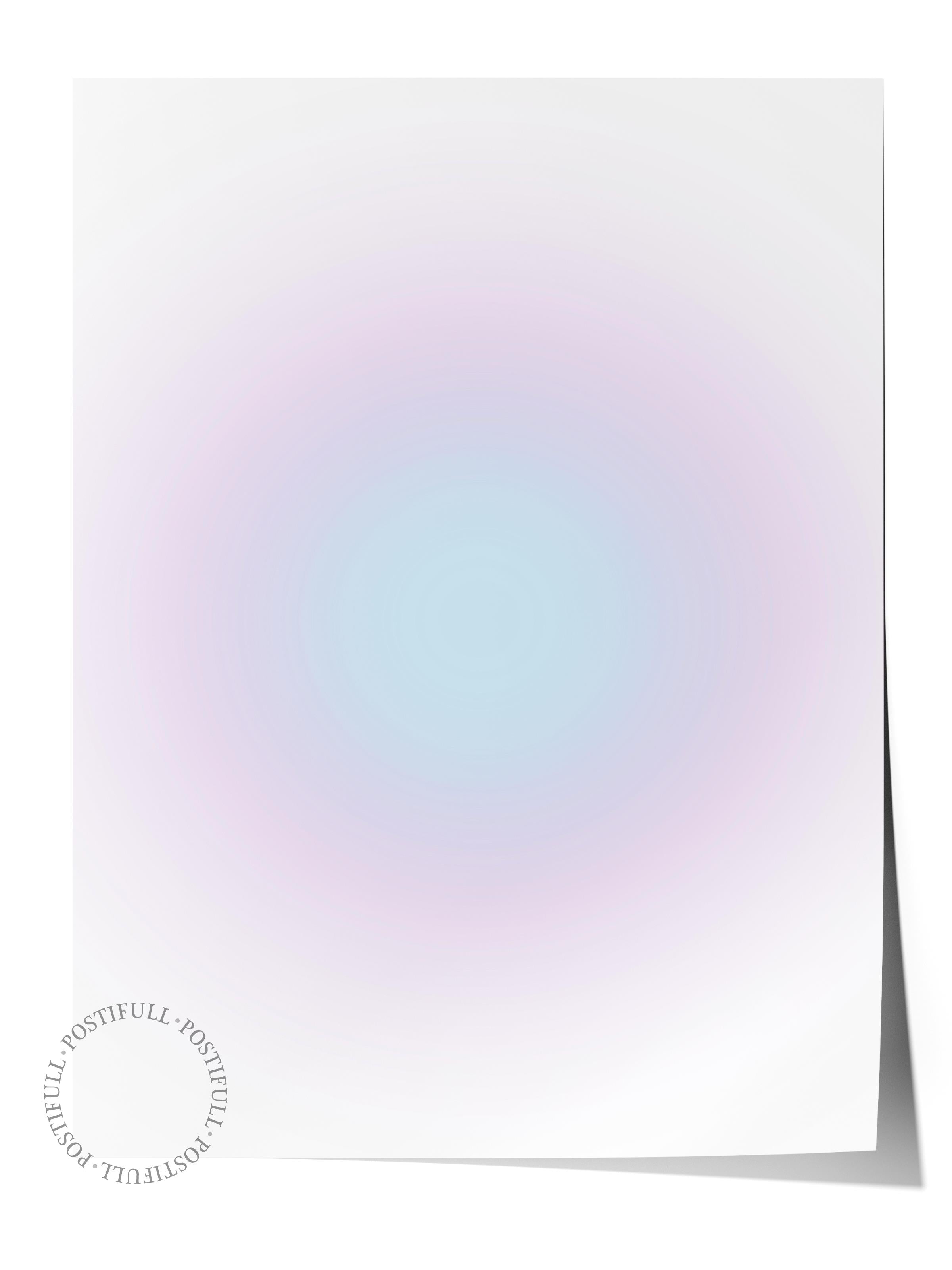 Çerçevesiz Poster, Aura Serisi NO:23 - Soft Pembe, Melek Numaraları, Renkli Poster