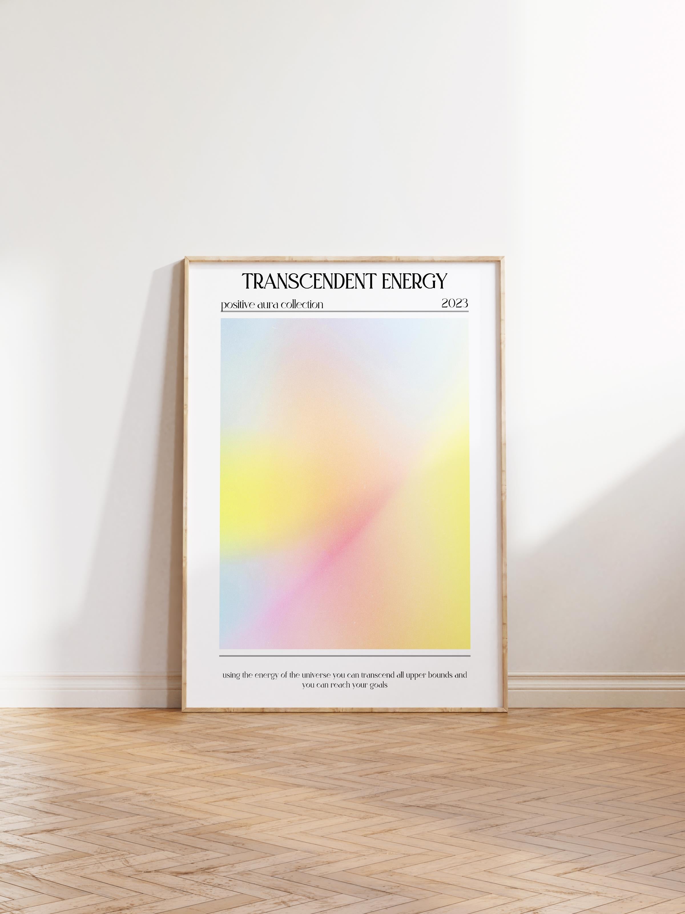 Çerçevesiz Poster, Aura Serisi NO:31 - Transcendent Energy, Melek Numaraları, Renkli Poster