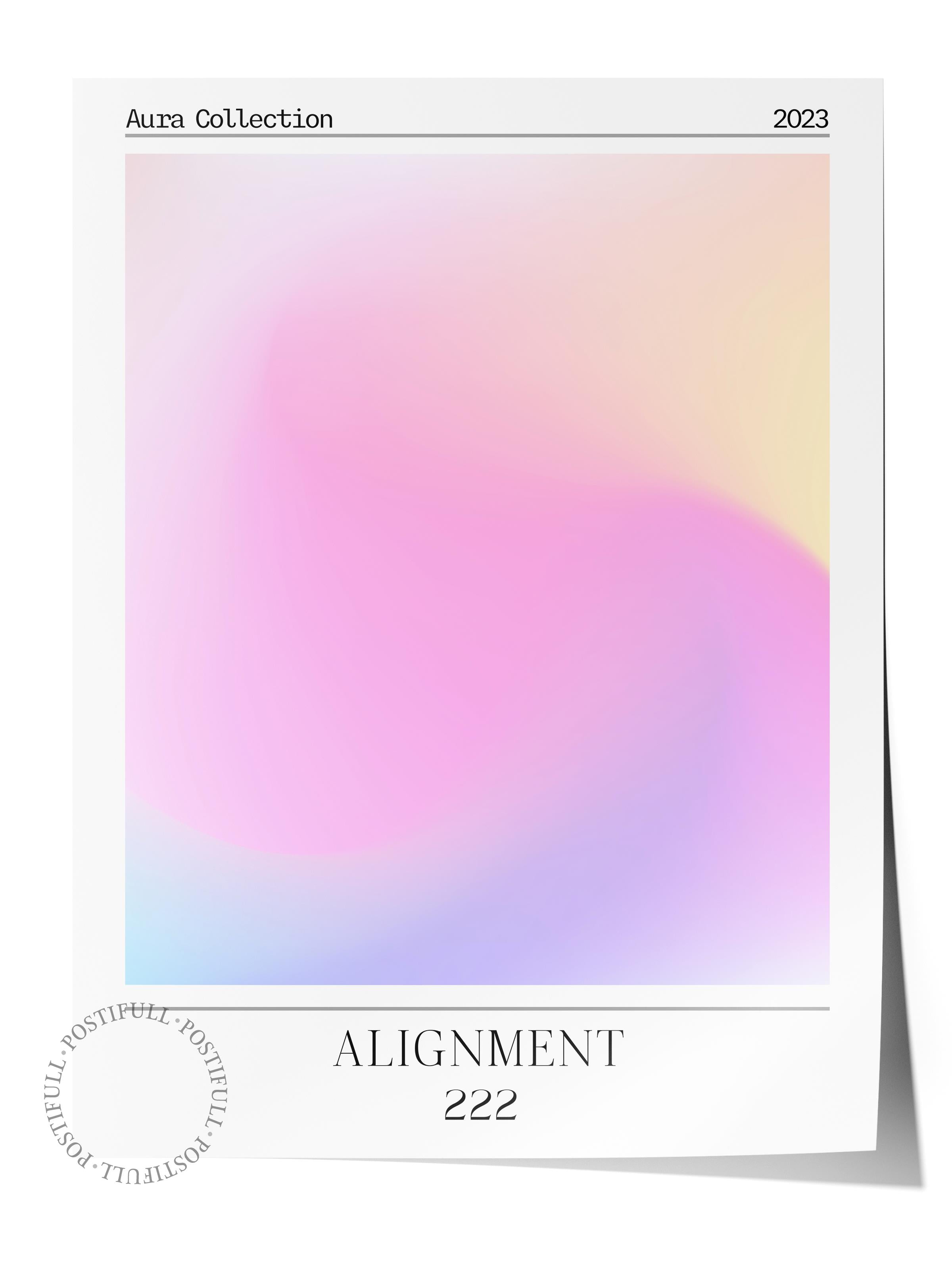 Çerçevesiz Poster, Aura Serisi NO:83 - Alignment, Melek Numaraları, Renkli Poster