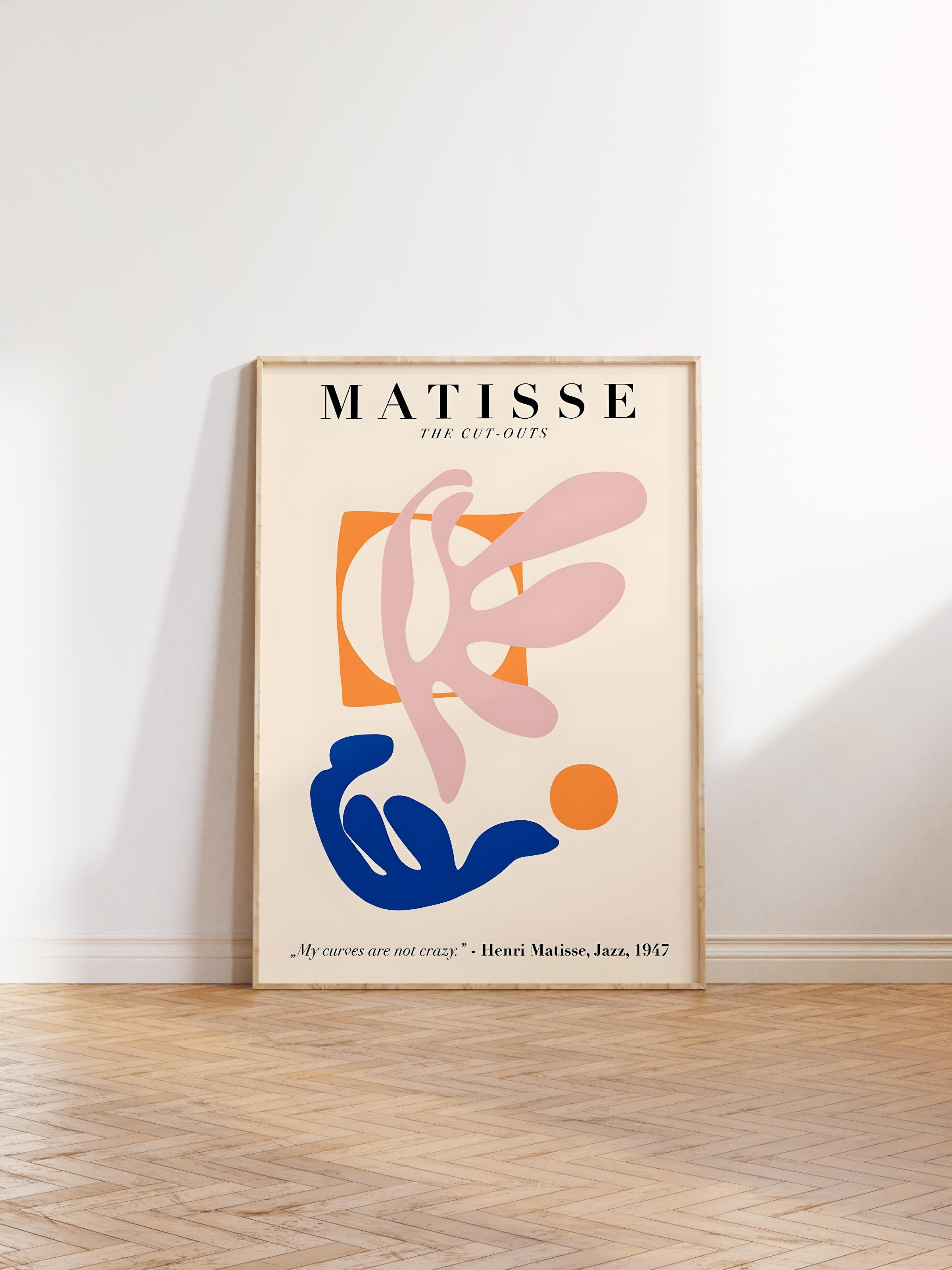 Çerçevesiz Poster, İllüstrasyon Çizim Poster - Henri Matisse Pastel, Duvar Posteri, HD Baskı, Kalın Arşivsel Sanat Kağıdı