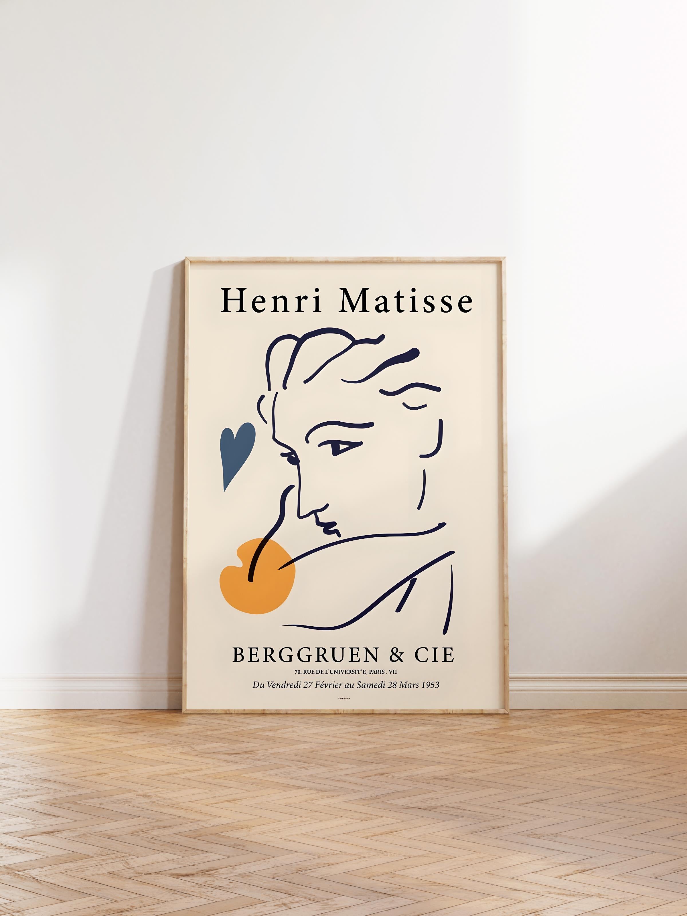 Çerçevesiz Poster, İllüstrasyon Çizim Poster - Henri Matisse Pastel, Duvar Posteri, HD Baskı, Kalın Arşivsel Sanat Kağıdı