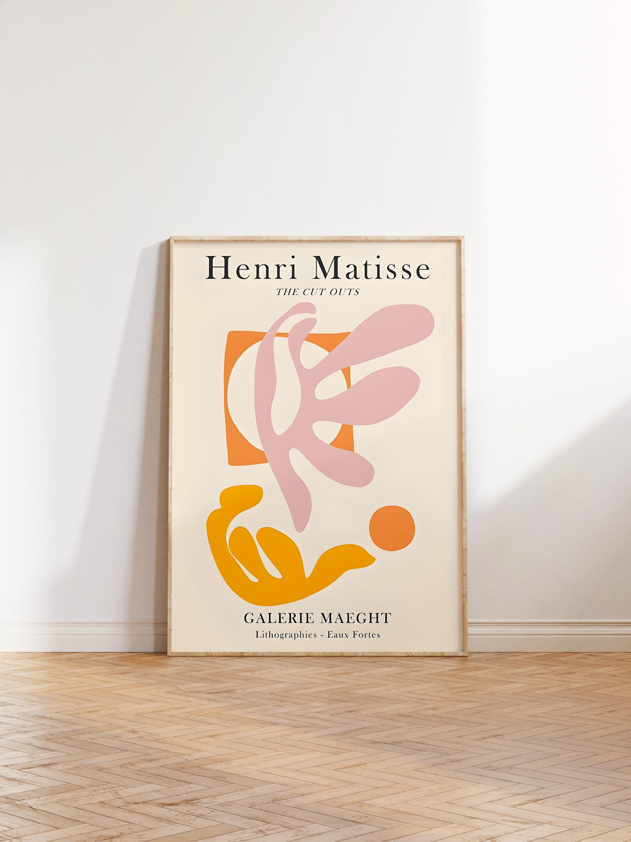 Çerçevesiz Poster, İllüstrasyon Çizim Poster - Henri Matisse Pastel, Duvar Posteri, HD Baskı, Kalın Arşivsel Sanat Kağıdı