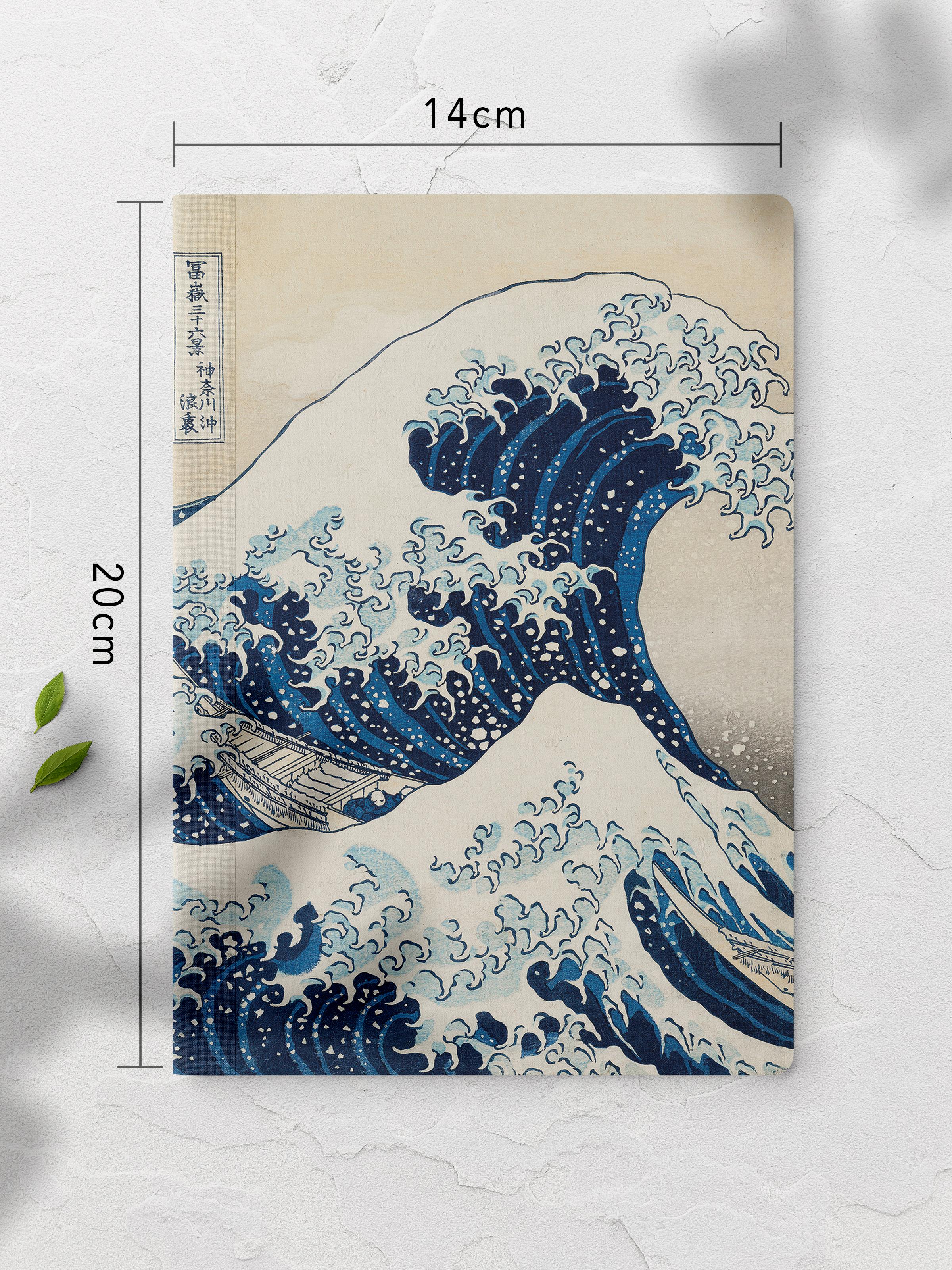 Çizgisiz Defter, Japon Sanatı Notebook 4 Adet, Akıl Defteri, Sanat Not Defteri, 64 Sayfa 14*21cm