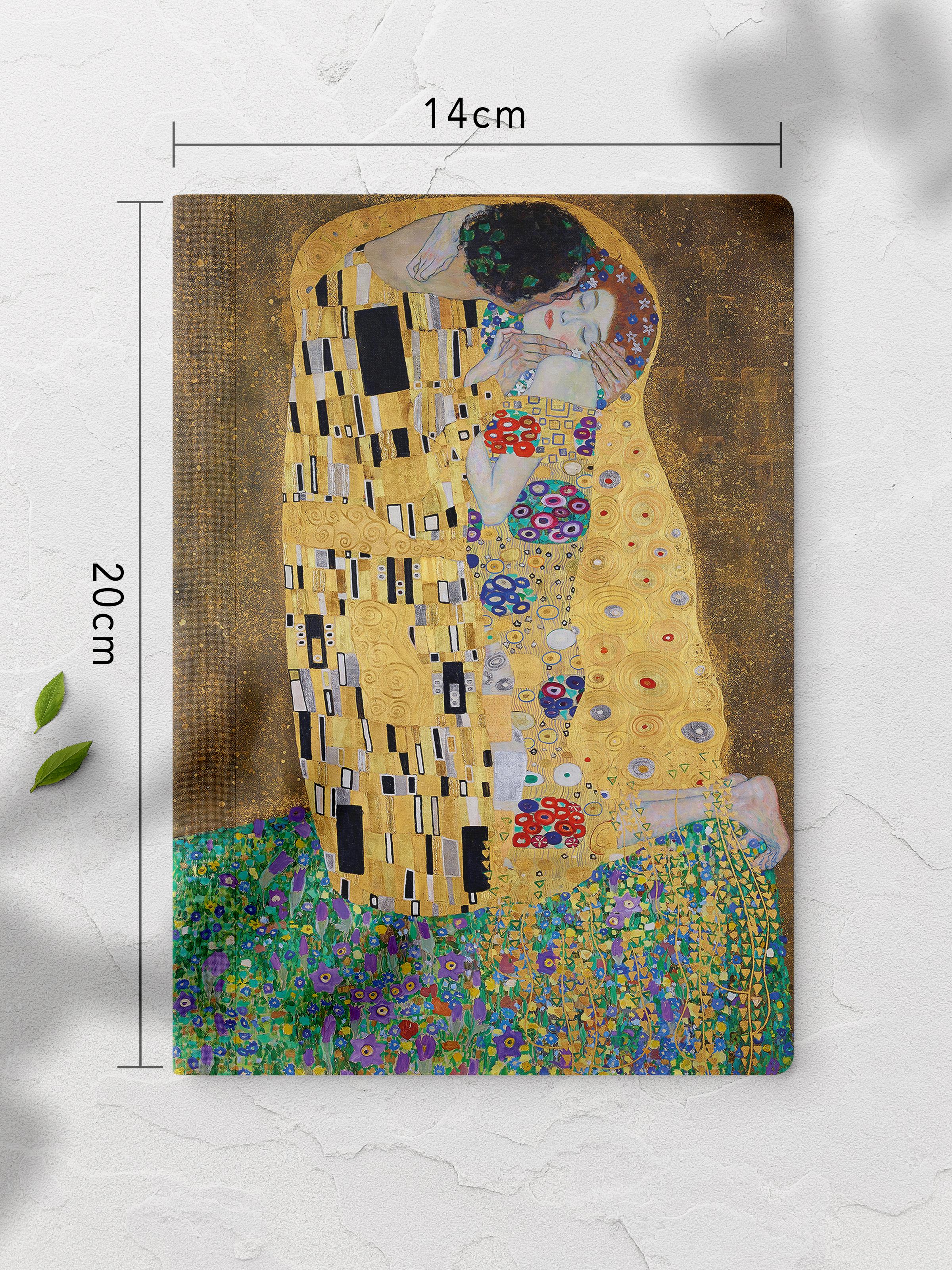 Çizgisiz Defter, Klimt Notebook 4 Adet, Akıl Defteri, Sanat Not Defteri, 64 Sayfa 14*21cm