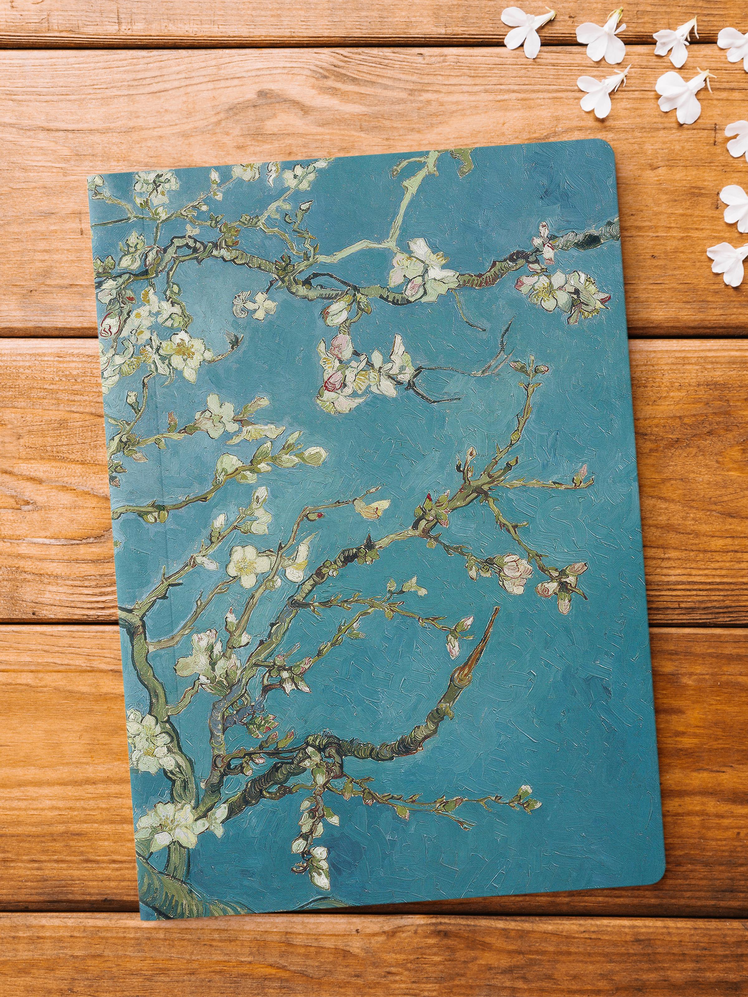 Çizgisiz Defter, Modern Sanat Notebook, Van Gogh Temalı Not Defteri 64 Sayfa, 14*21cm