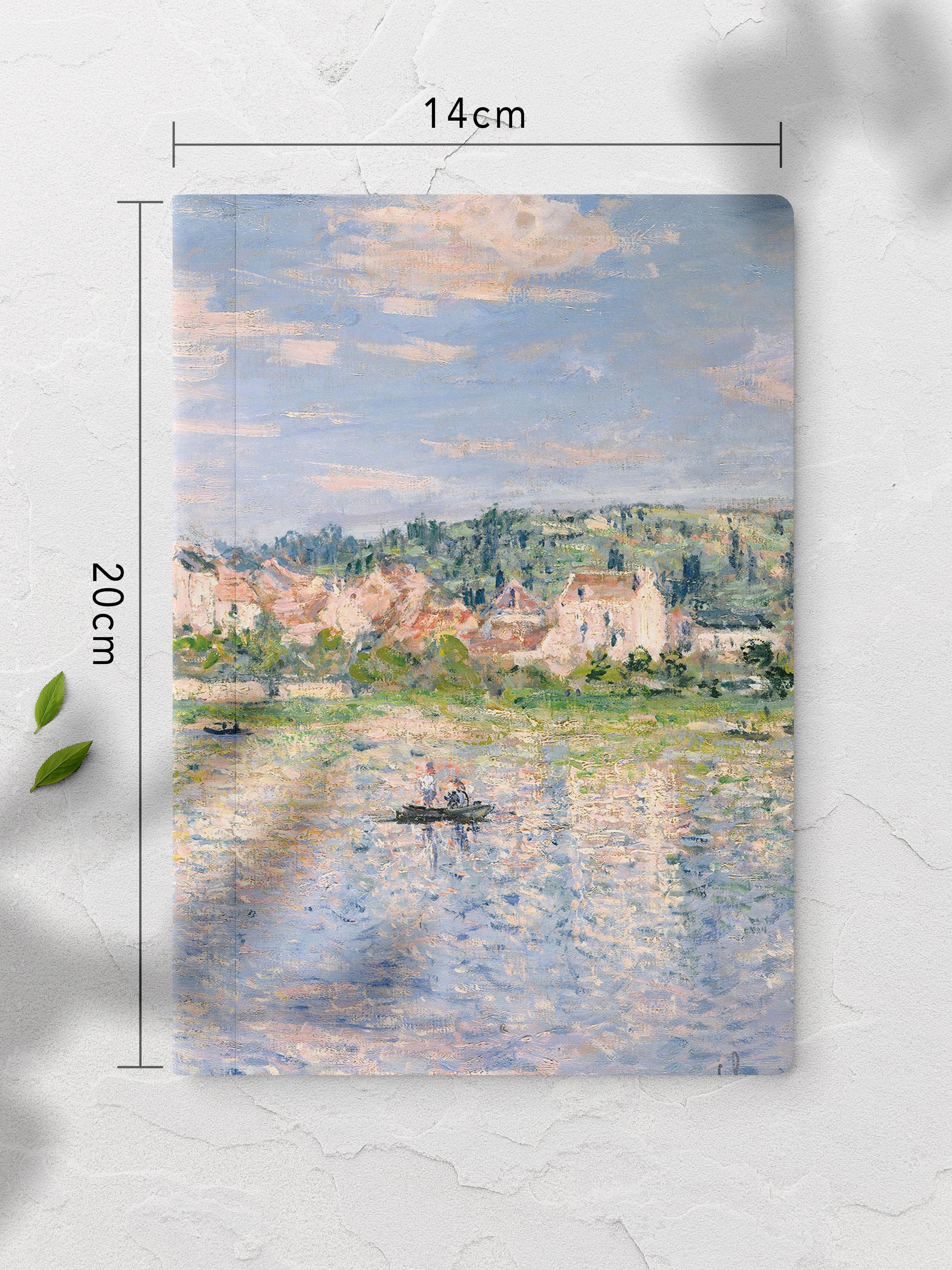 Çizgisiz Defter, Monet Notebook 4 Adet, Not Defteri, Sanat Defter, 64 Sayfa 14*21cm