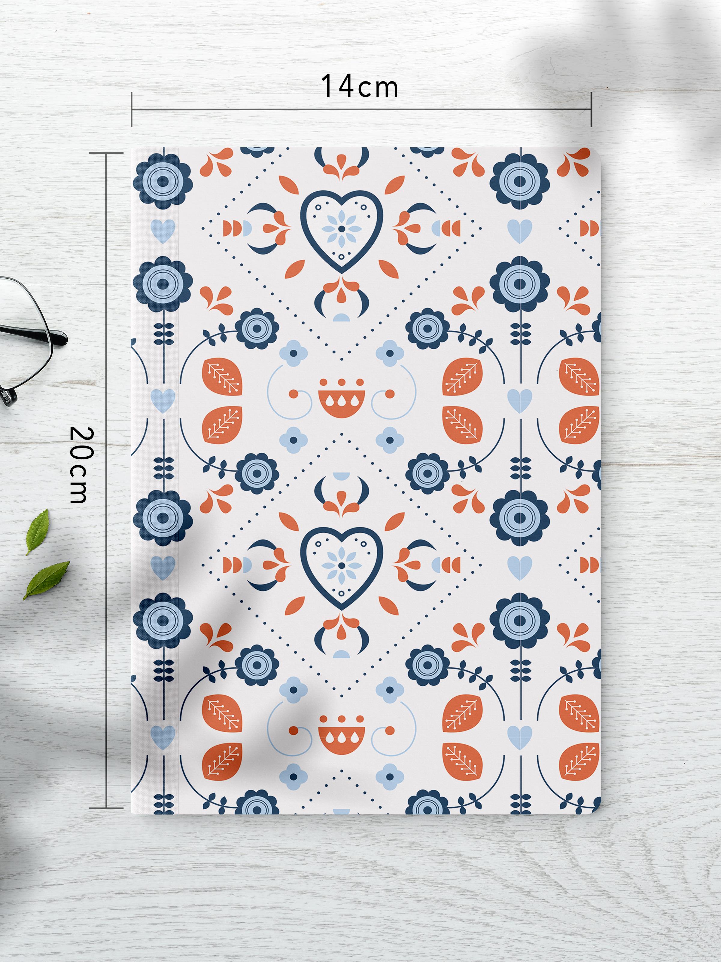 Çizgisiz Defter Seti, 2 Adet Boho Temalı Notebook, Not Defteri, Anı Defteri, 64 Sayfa Orta Boy