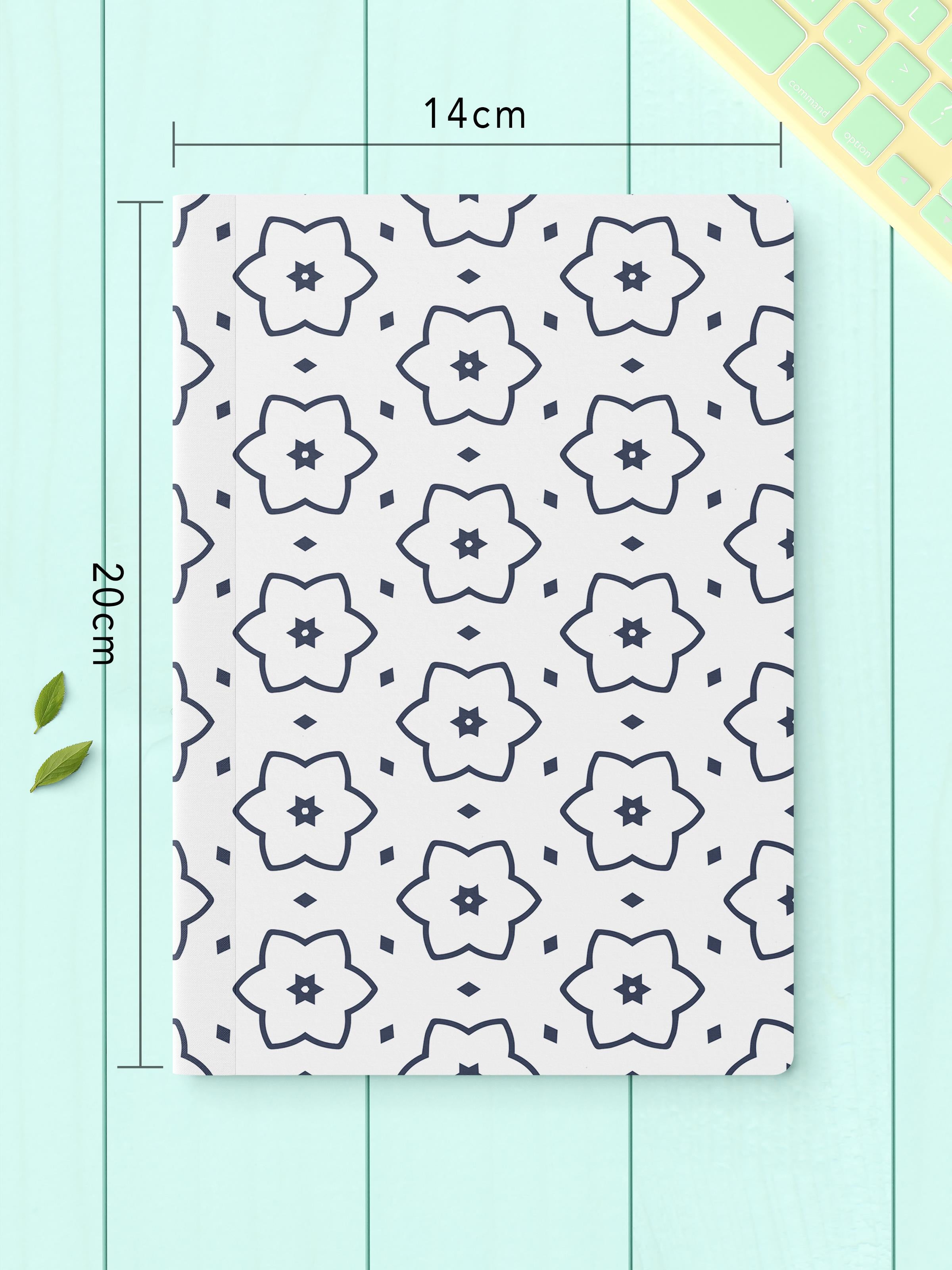 Çizgisiz Defter Seti, 2 Adet Boho Temalı Notebook, Not Defteri, Anı Defteri, 64 Sayfa Orta Boy