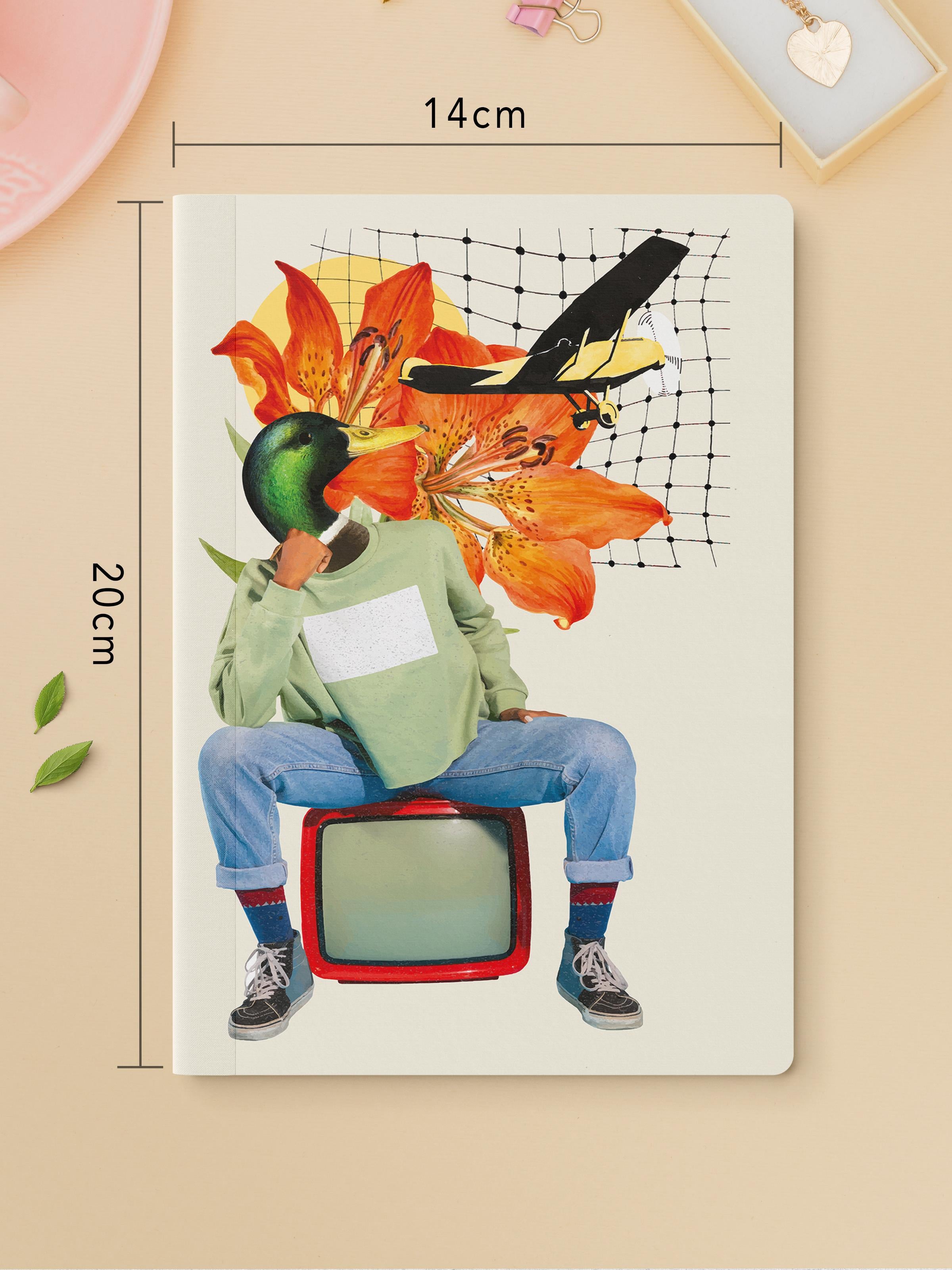 Çizgisiz Defter Seti, 3 Adet Not Defteri, Notebook Journal Seti, Anı Defteri, 64 Sayfa Orta Boy