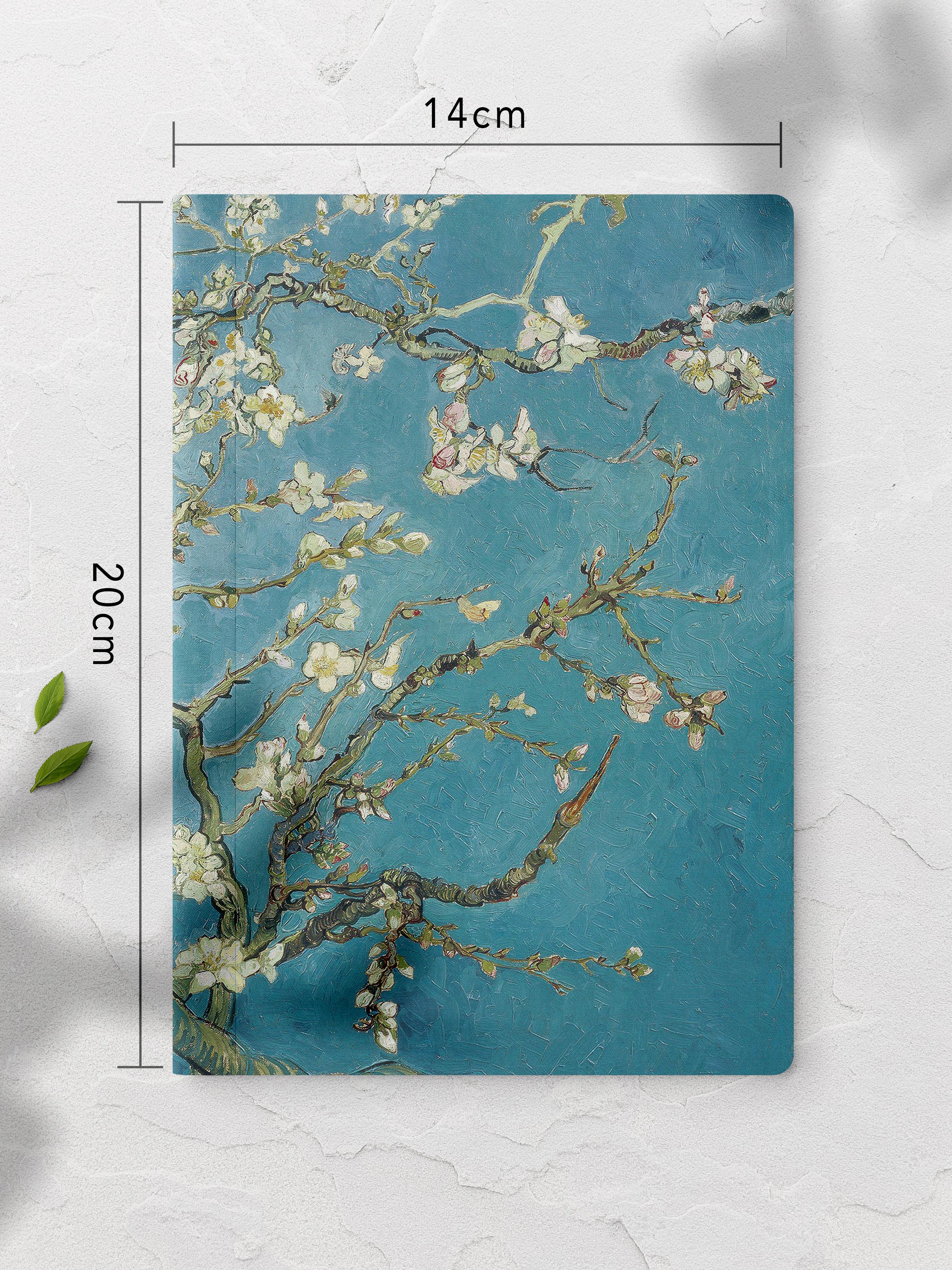 Çizgisiz Defter, Van Gogh Notebook 4 Adet, Not Defteri, Sanat Defter, 64 Sayfa 14*21cm