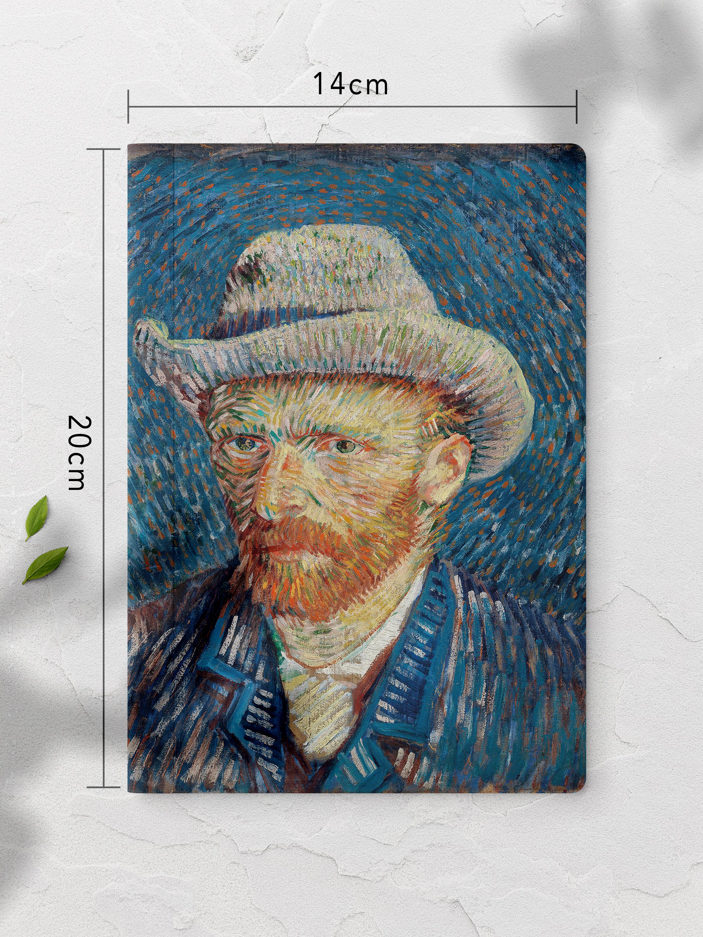 Çizgisiz Defter, Van Gogh Notebook 4 Adet, Not Defteri, Sanat Defter, 64 Sayfa 14*21cm