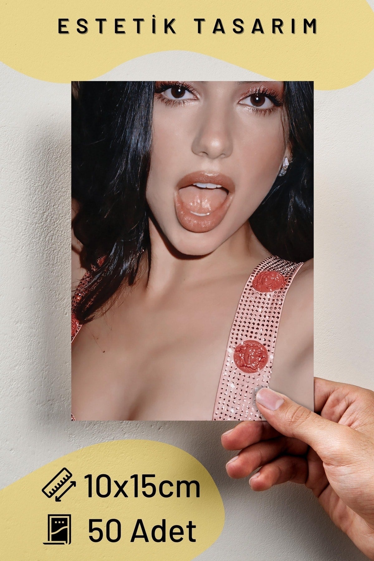 Dua Lipa Kolaj Poster Seti -spotify Uyumlu Poster -duvar Dekoru -10cm*15cm-kalın Kuşe Kağıt