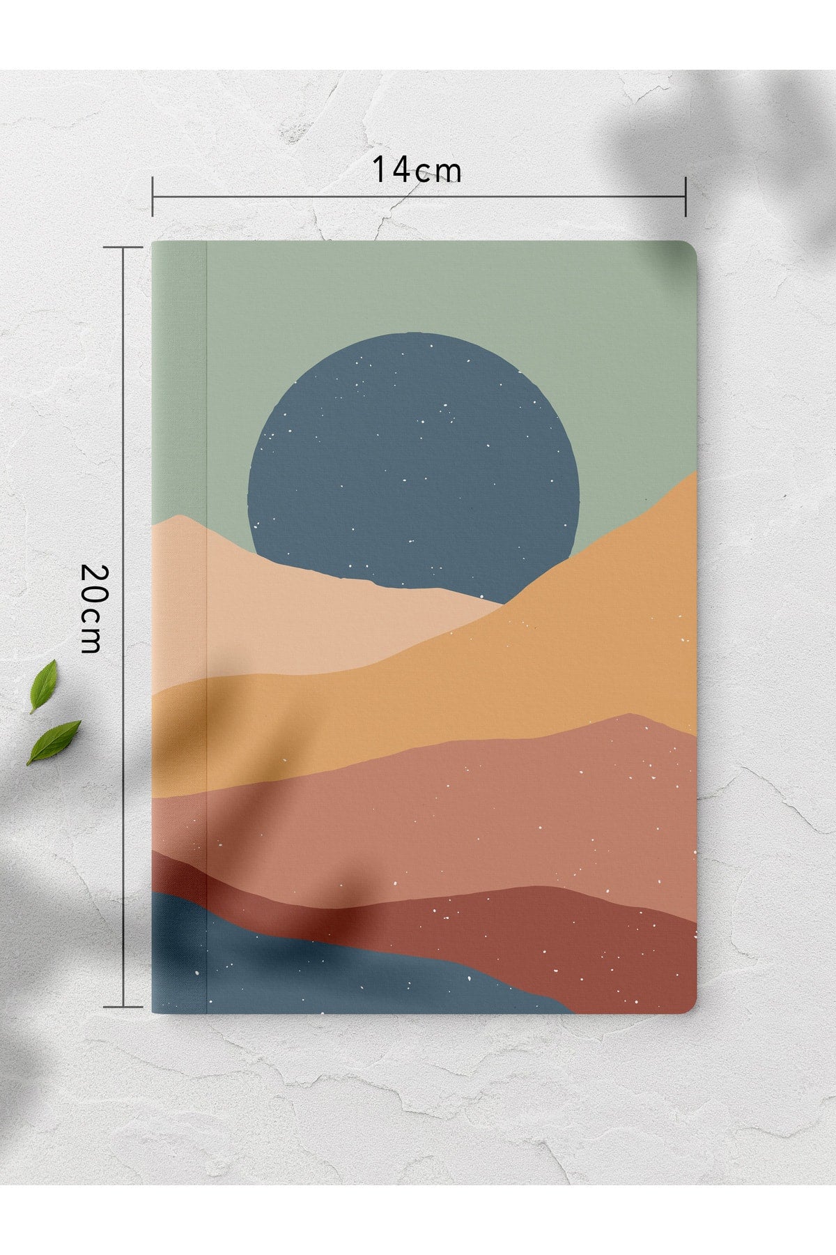 Boho Çizgisiz Defter Seti - 4 Adet - 14cm*20cm - 64 Sayfa