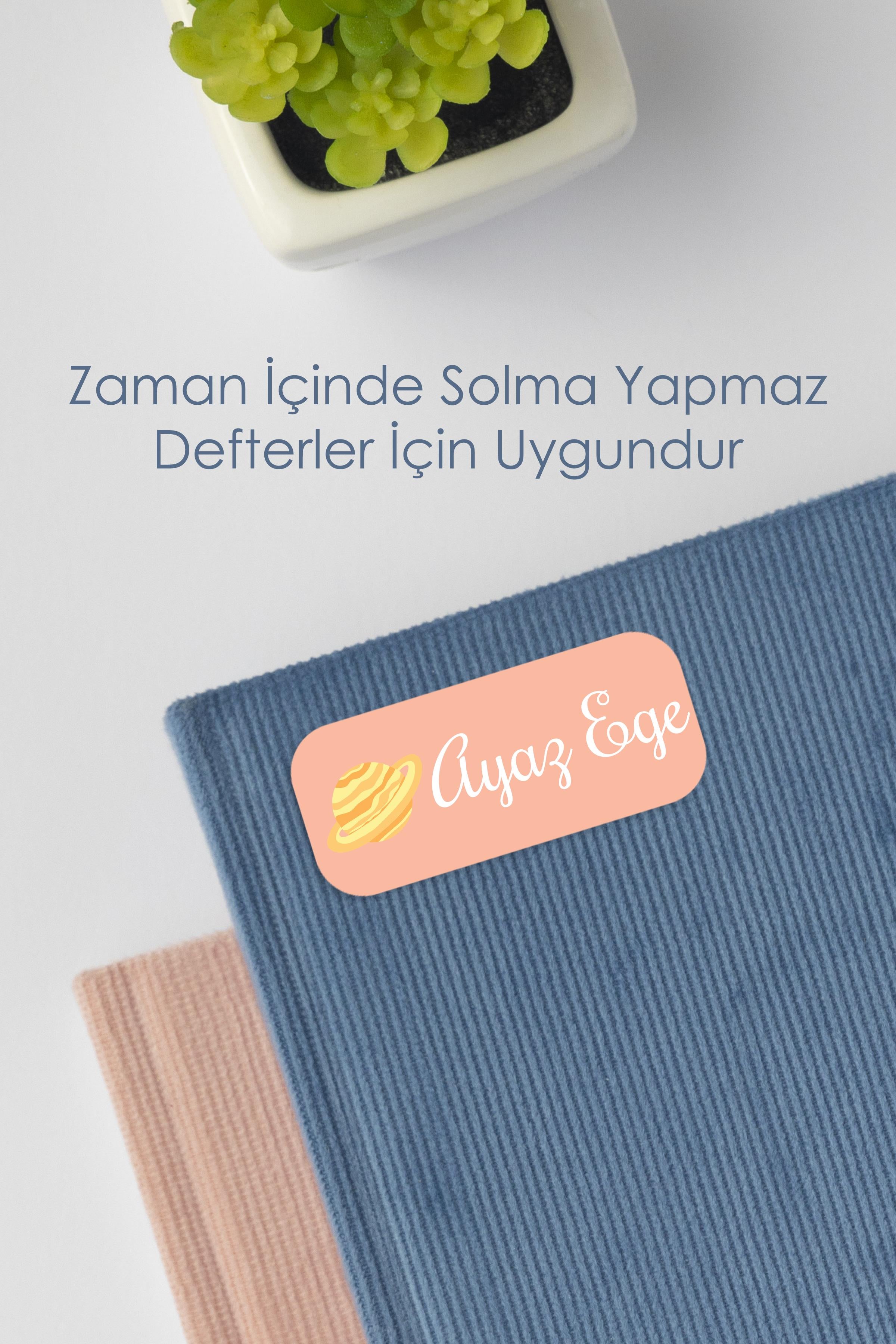 Etiket Defteri, 450 Adet Karışık Renkli Okul Etiketi, Sticker Defteri, Defter, Kalemlik, Tablet Etiketi