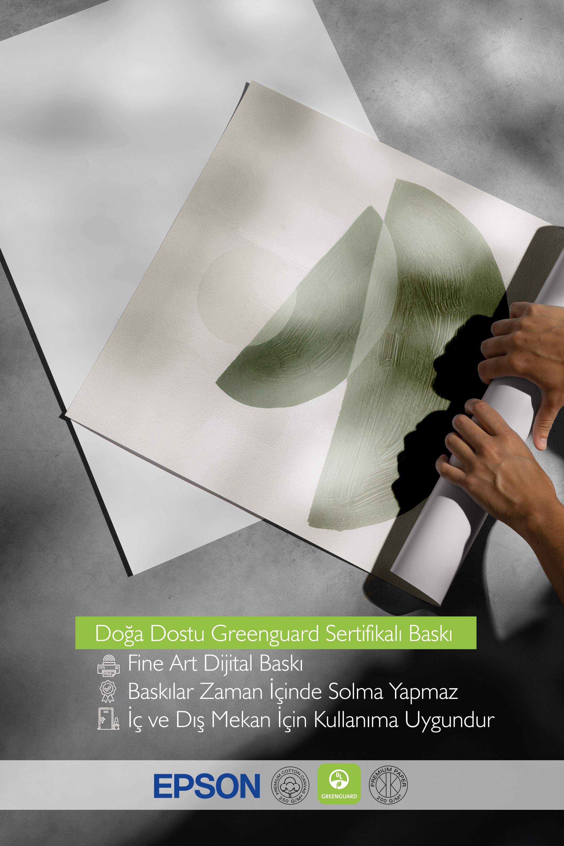 Green Graphic Shapes No1  Poster, Dikey Duvar Tablosu Comfort Serisi NO:108548