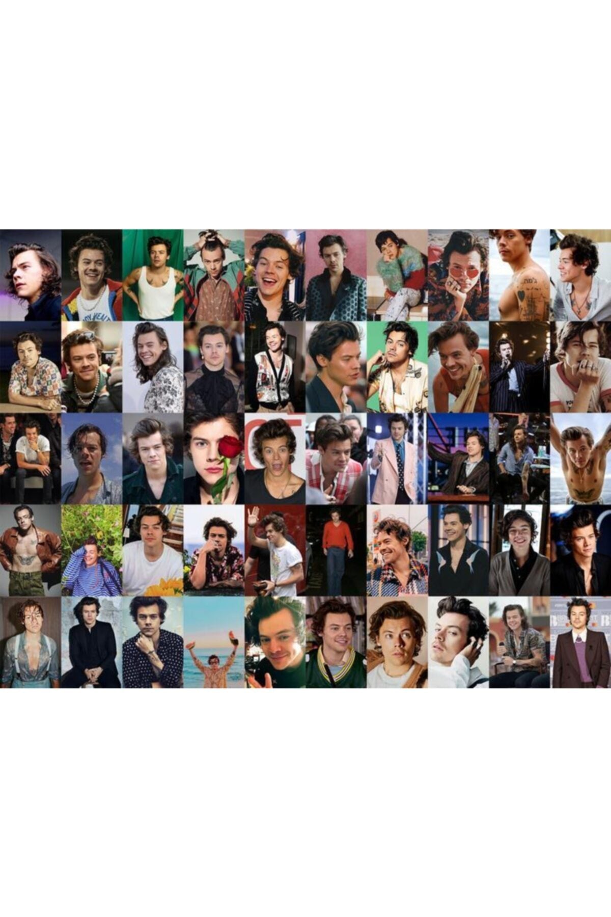 Harry Styles Poster Seti - Arkası Yapışkanlı Kolaj Seti - 80 Adet - 10cm*15cm - Kutulu Set