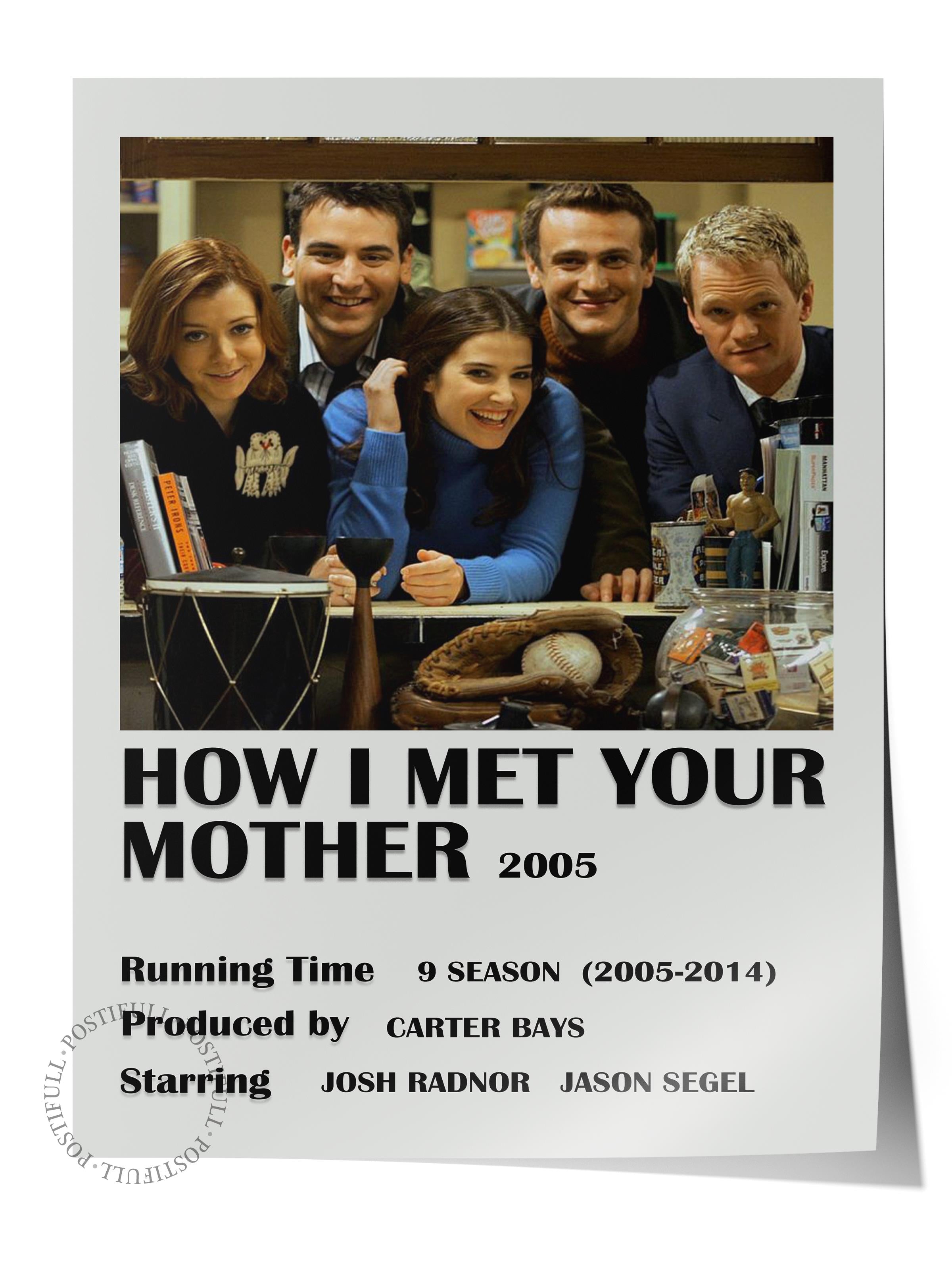 How I Met Your Mother - Çerçevesiz Poster - Duvar Dekoru - Dizi Ve Film Afiş Posterleri - Kuşe Kağıt