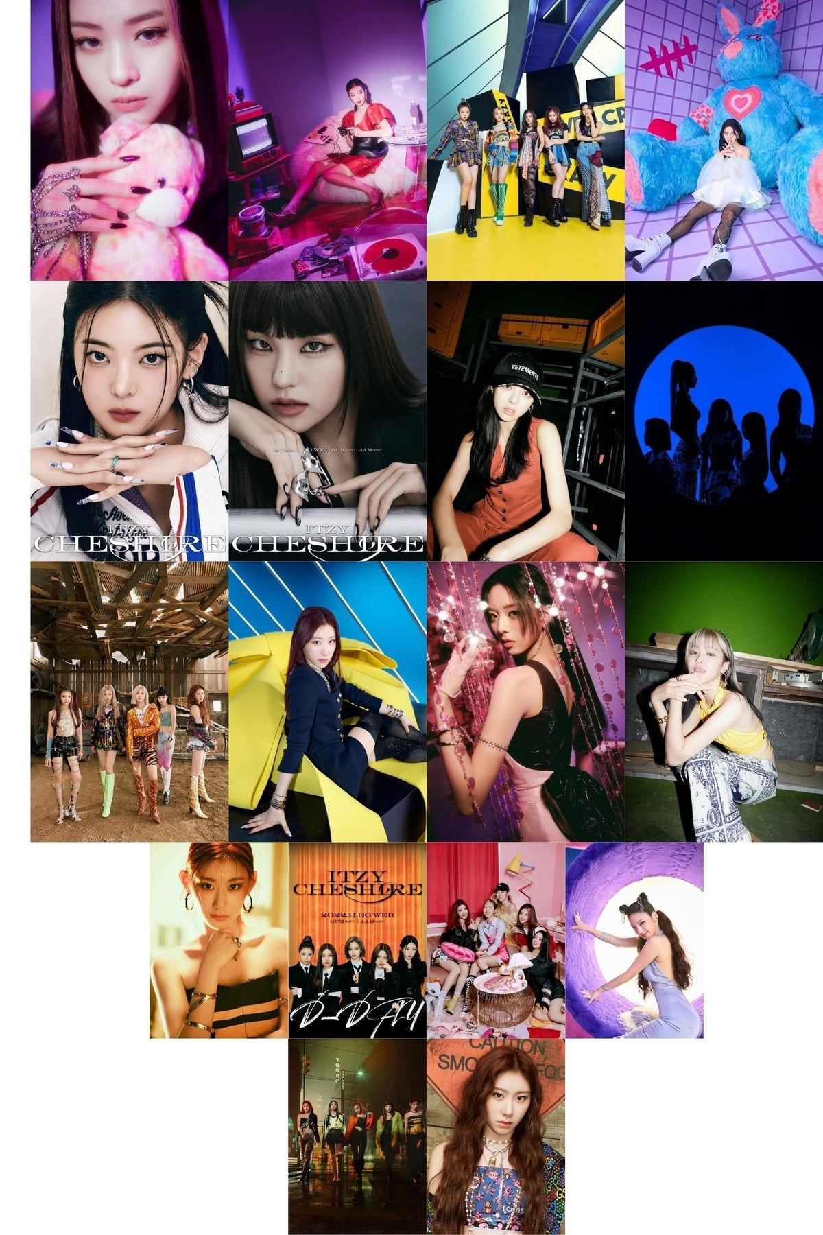 Itzy Poster Seti-kpop Kolaj Seti - Duvar Posteri - Sticker Bant Hediyeli - Duvar Dekoru - 50 Adet