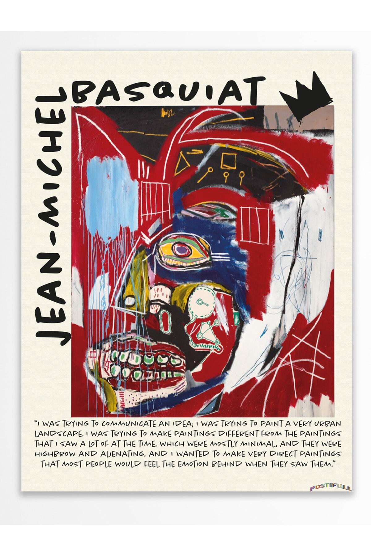 Jean-michel Basquiat Duvar Posteri, Modern Sanat, Sanat Serisi Poster - Kalın Kağıt - Çerçevesiz