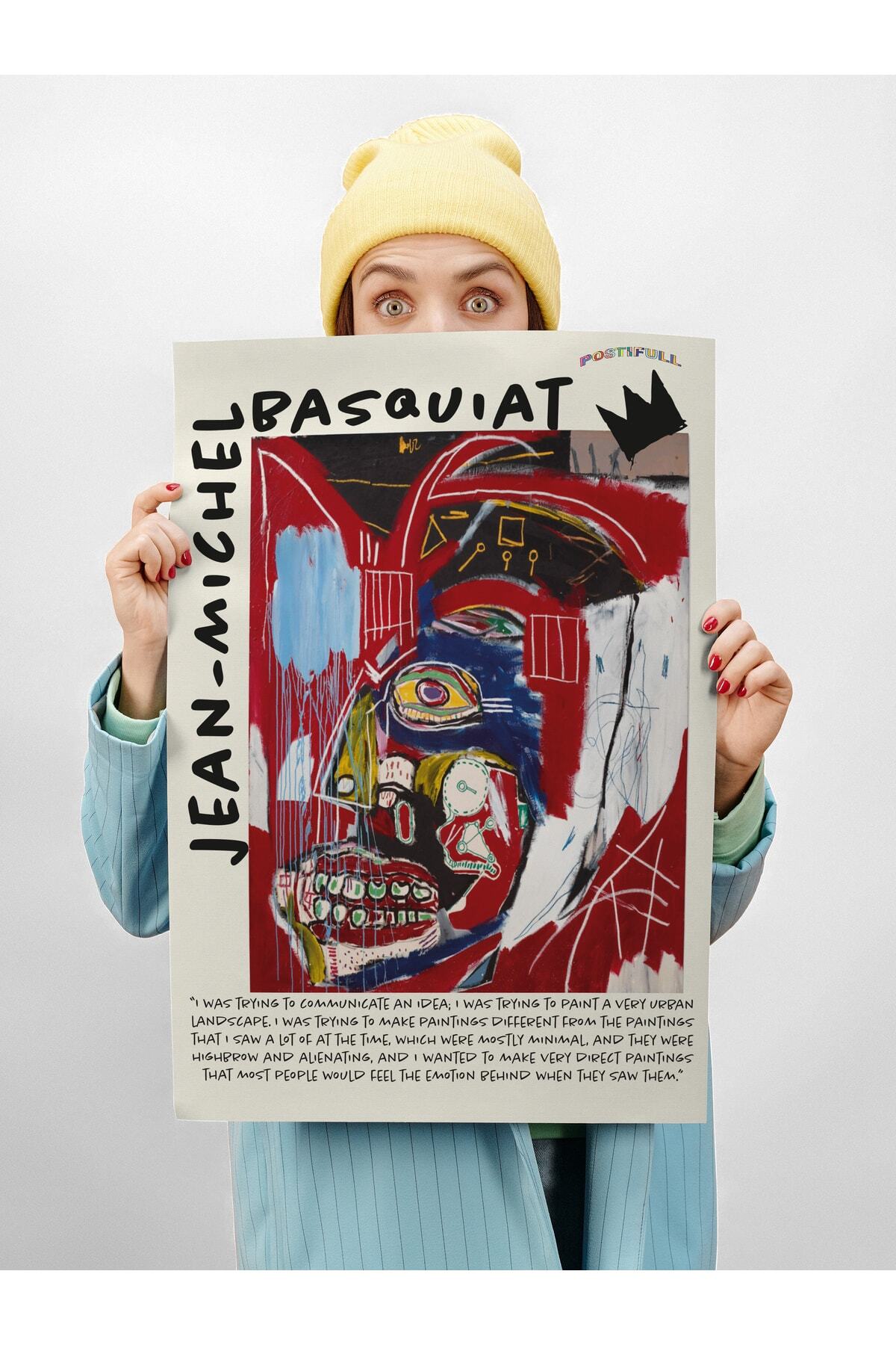 Jean-michel Basquiat Duvar Posteri, Modern Sanat, Sanat Serisi Poster - Kalın Kağıt - Çerçevesiz