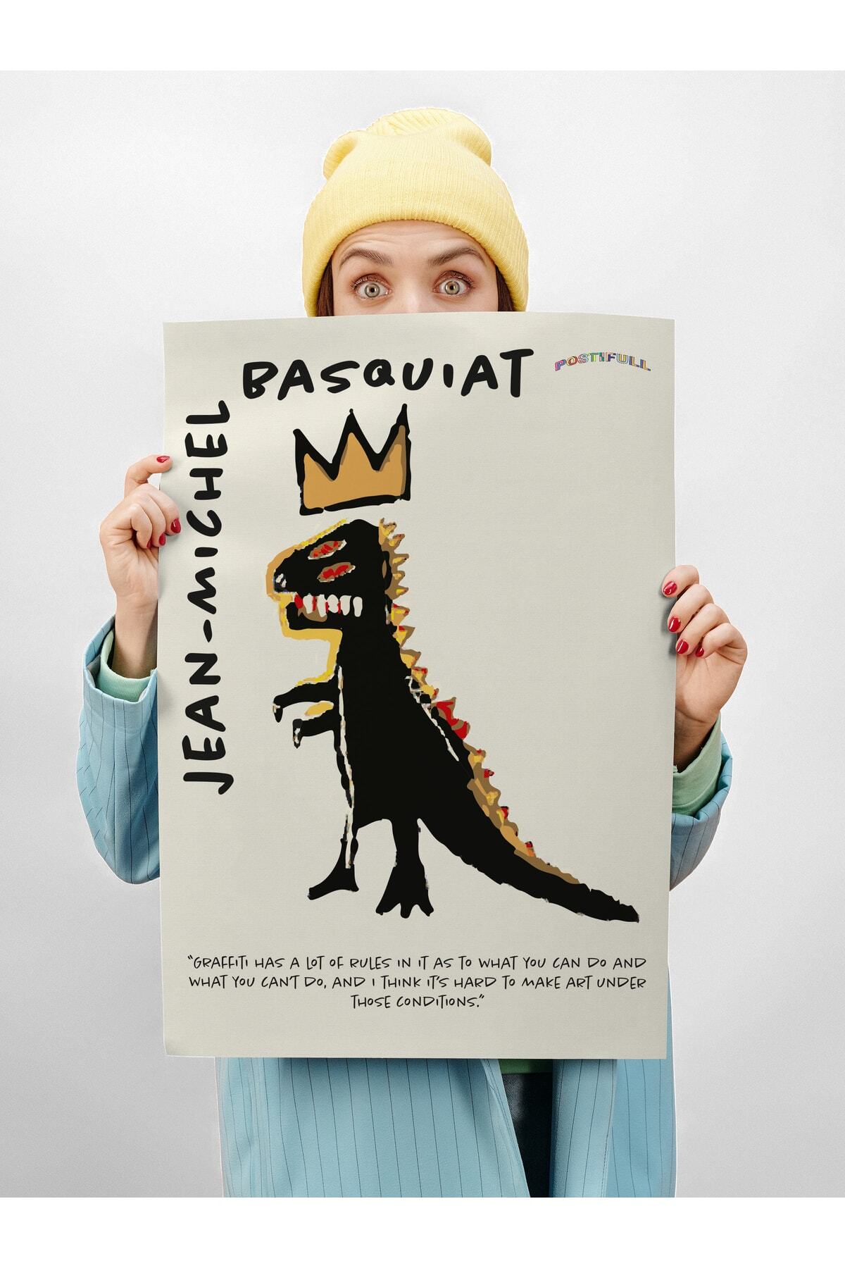 Jean-michel Basquiat Duvar Posteri, Modern Sanat, Sanat Serisi Poster - Kalın Kağıt - Çerçevesiz