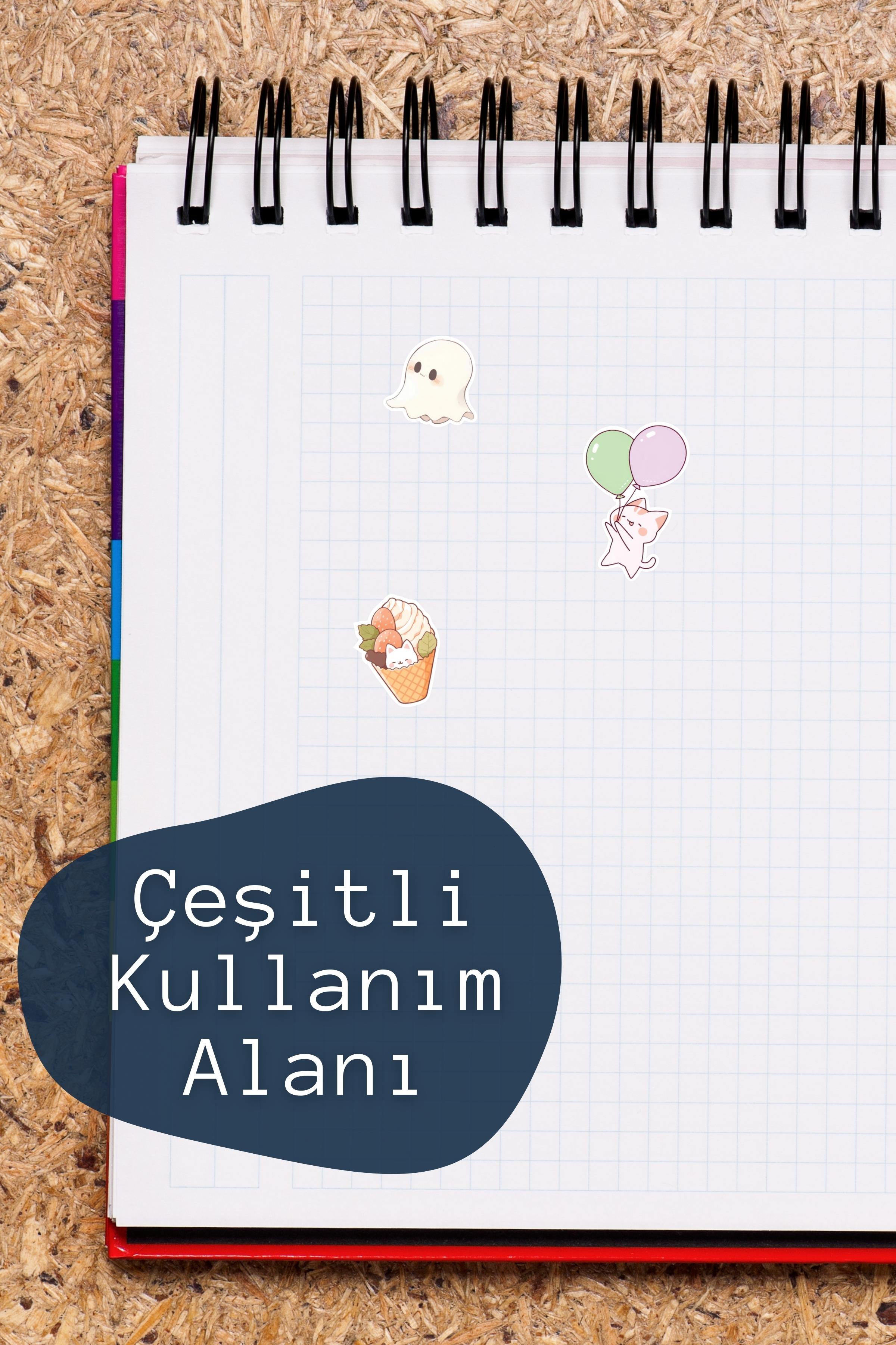 Kawaii Etiket Seti, Büyük Boy, 21 Adet Su Geçirmez, Sticker Seti, Laptop, Telefon, Valiz Uyumlu