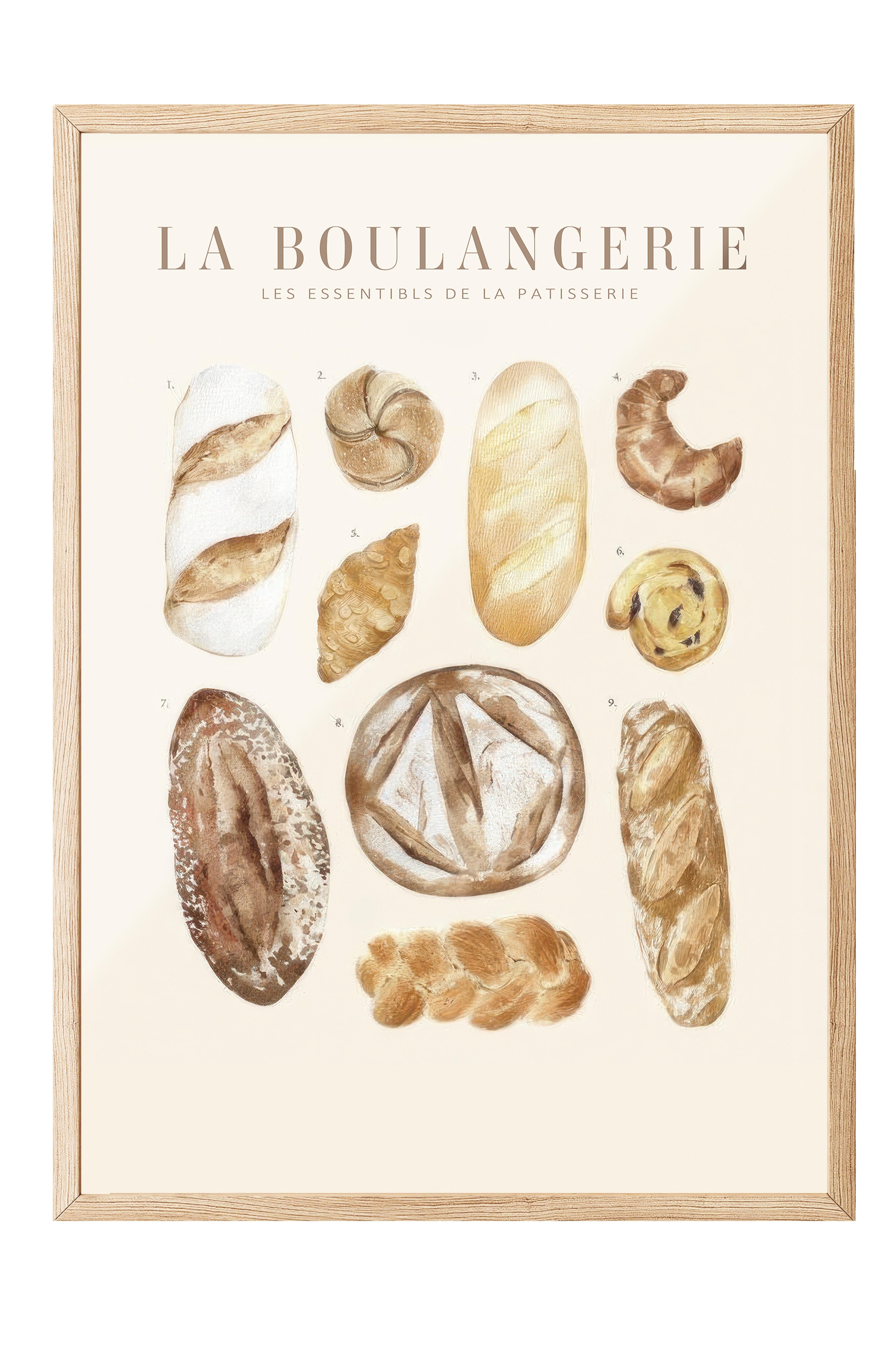 La Boulangerie No1 Çerçeveli Tablo, Ahşap Çerçeve ve Poster, Duvar Tablosu Comfort Serisi NO:108562