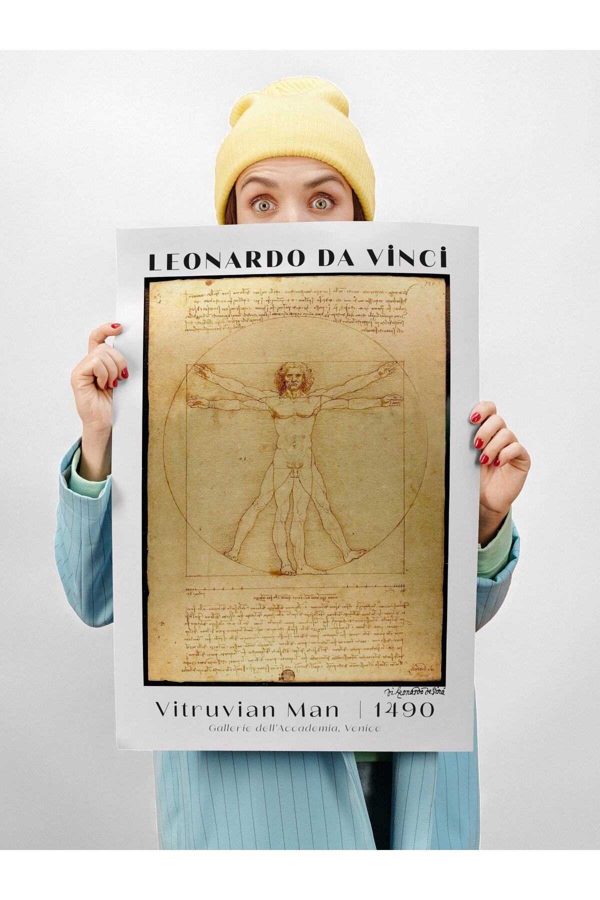 Leonardo Da Vinci Duvar Posteri - Duvar Dekoru - Sanat Serisi Posterleri - Kalın Kağıt - Çerçevesiz