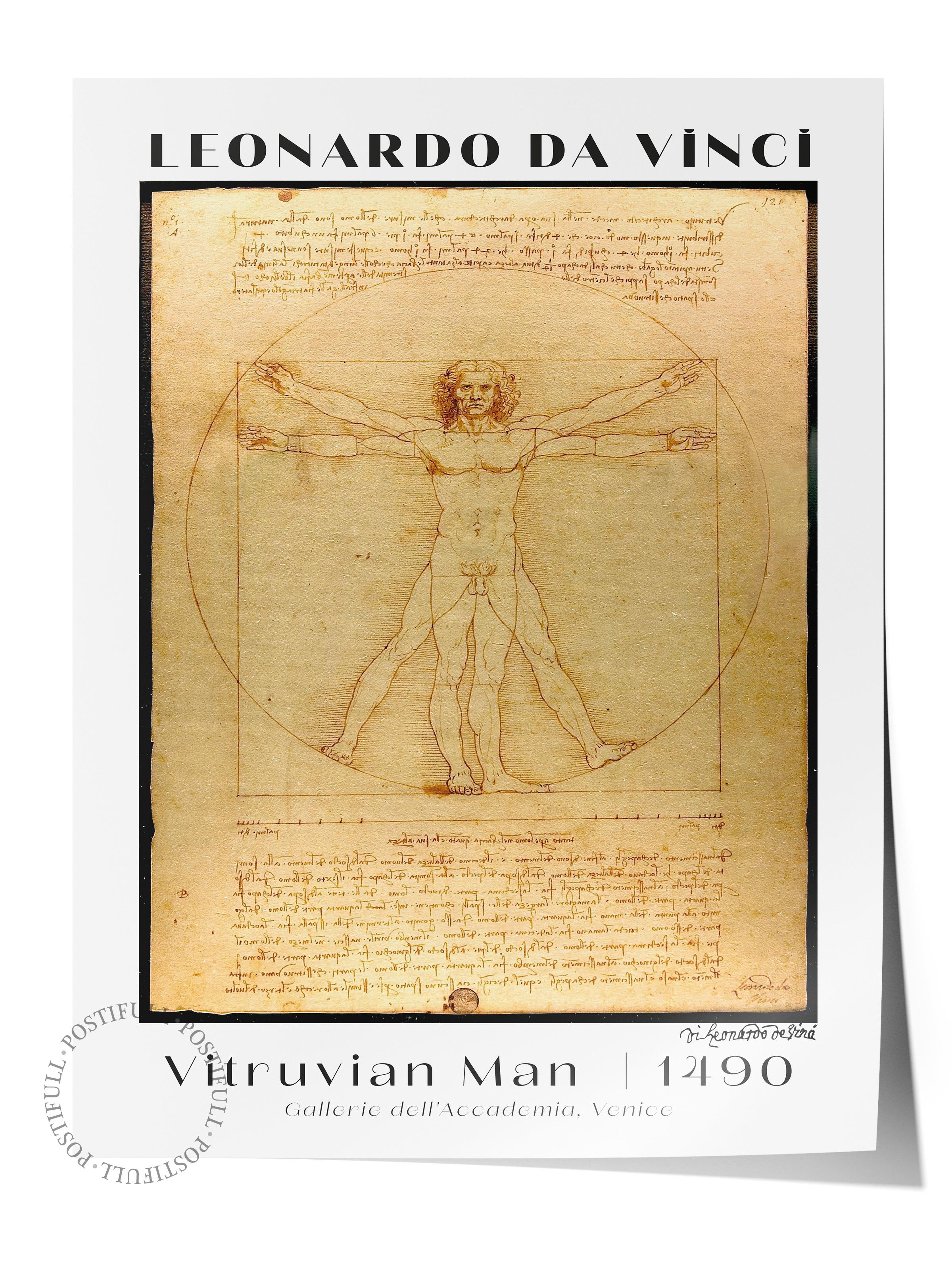 Leonardo Da Vinci Duvar Posteri - Duvar Dekoru - Sanat Serisi Posterleri - Kalın Kağıt - Çerçevesiz