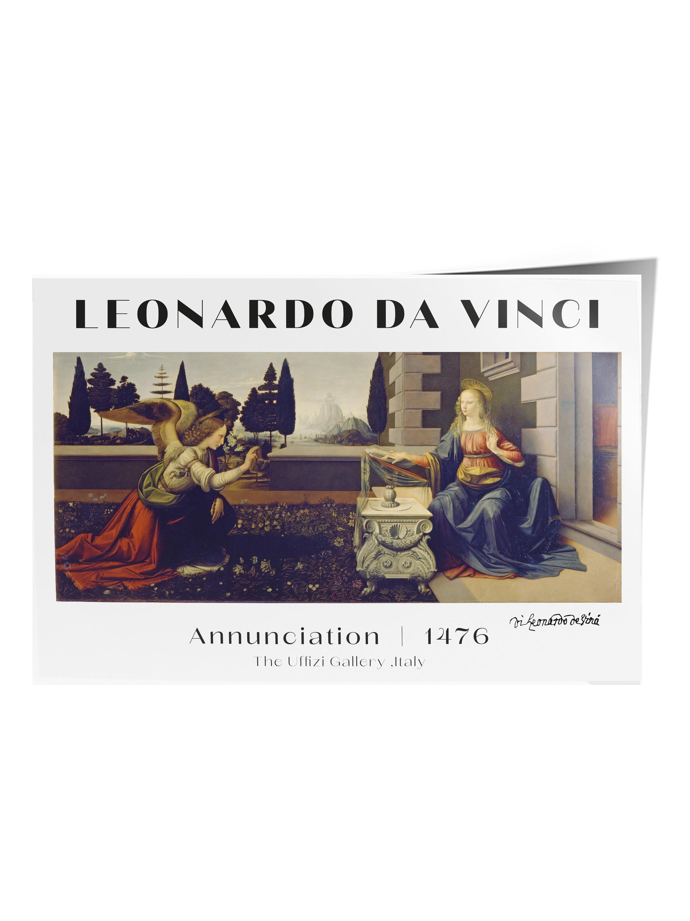 Leonardo Da Vinci Duvar Posteri - Sanat Poster - Sanat Serisi Posterleri - Kalın Kağıt, Çerçevesiz