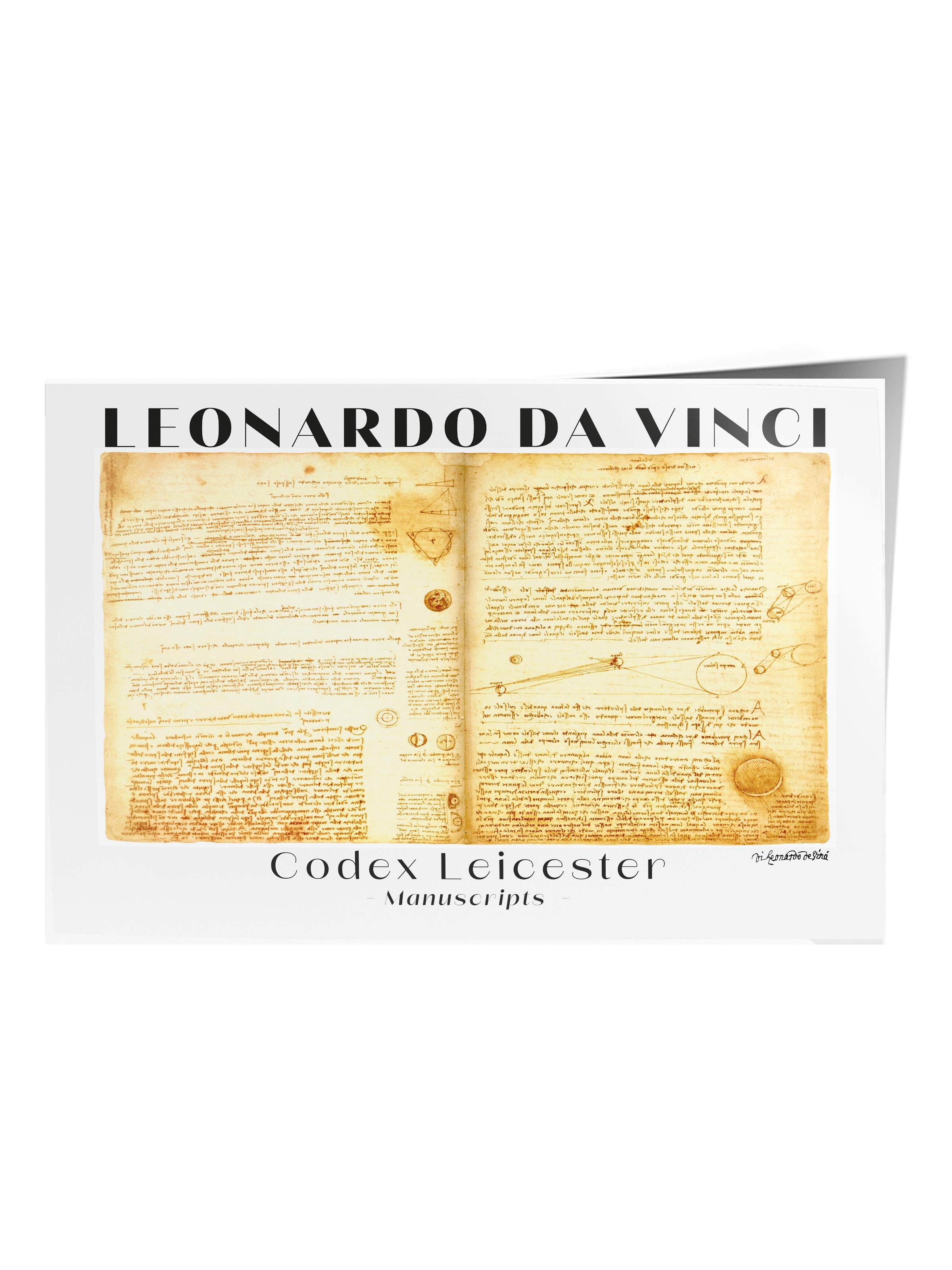 Leonardo Da Vinci Duvar Posteri - Sanat Poster - Sanat Serisi Posterleri - Kalın Kağıt, Çerçevesiz